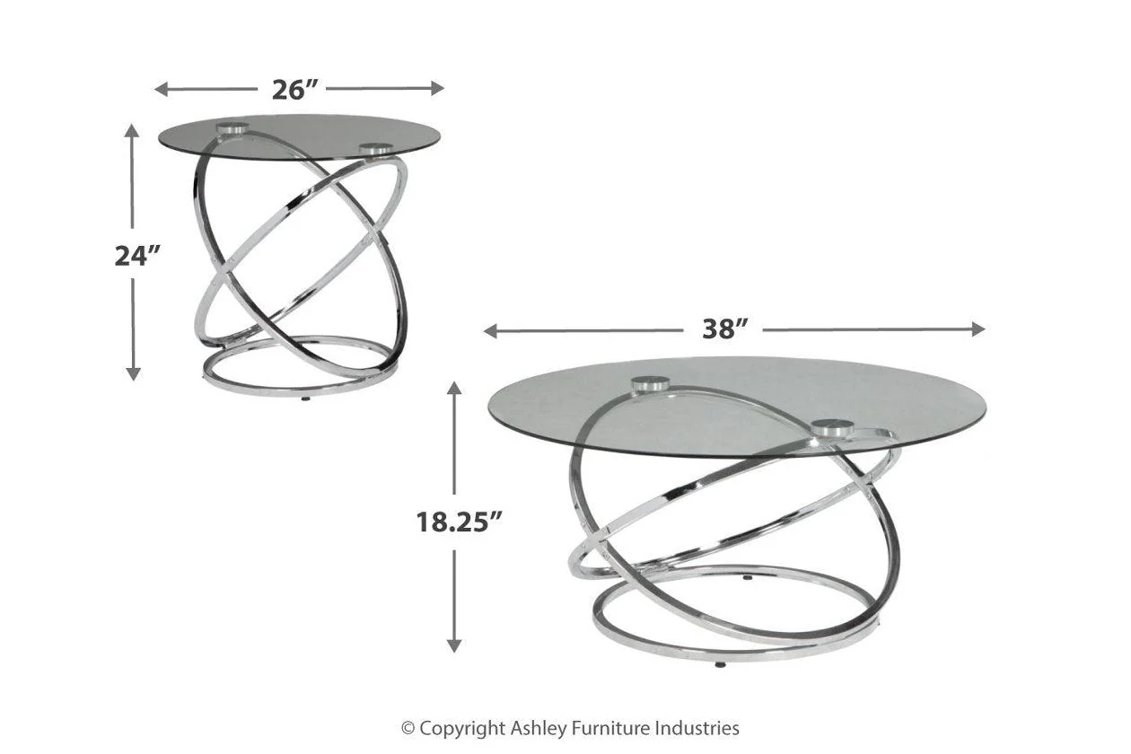 Hollynyx Chrome Finish Table - Image 3