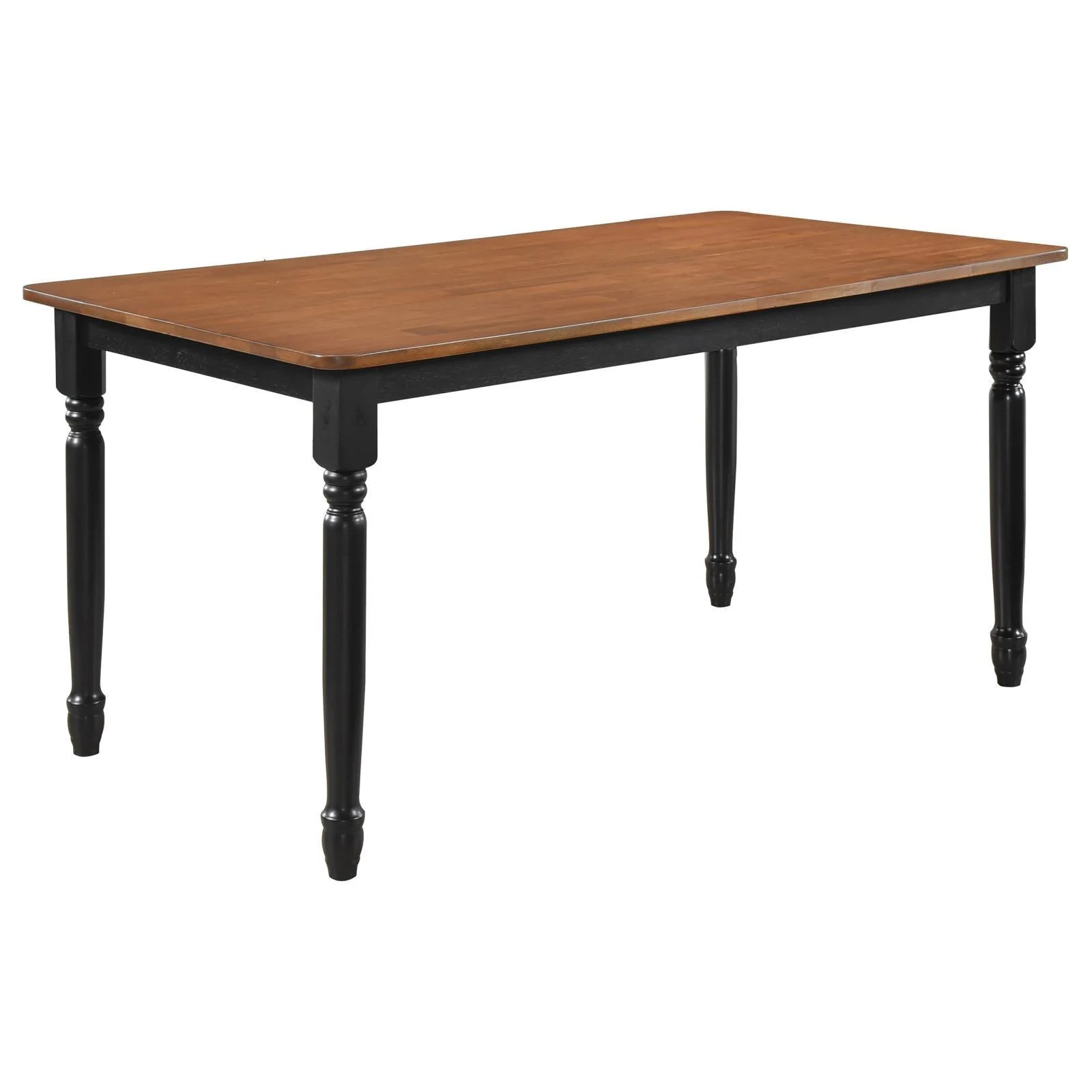 Hollyoak Walnut/Black 7-Piece Rectangular Dining Set - Image 2