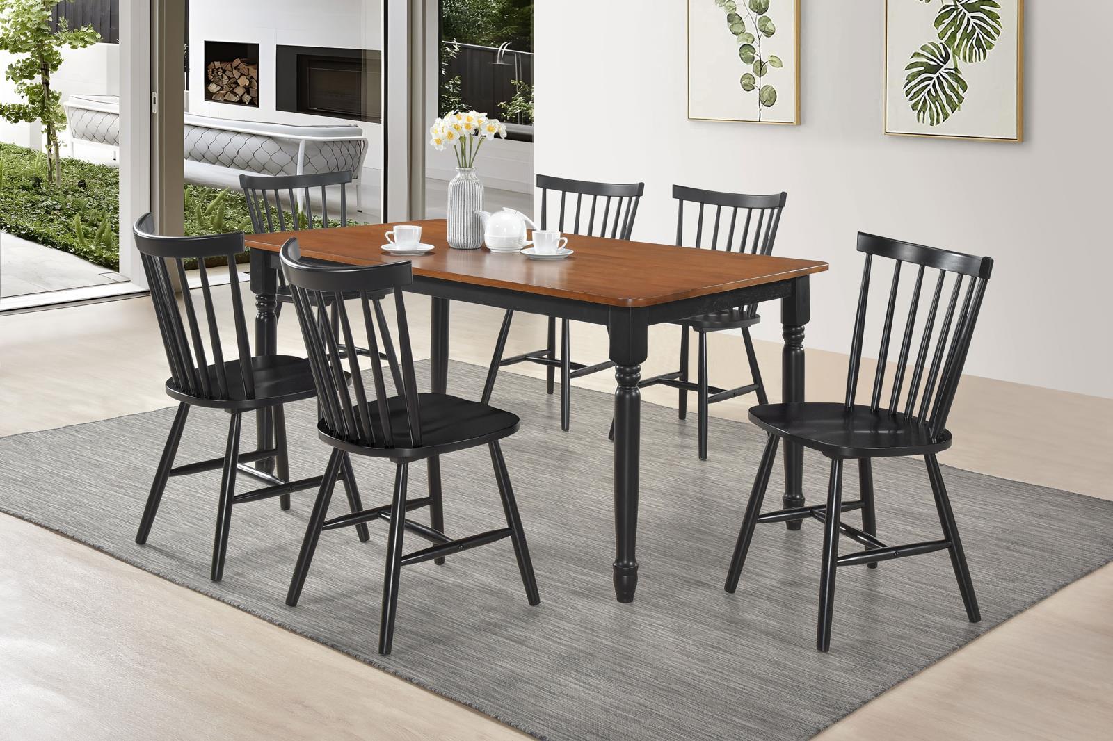 Hollyoak Windsor Spindle Back Dining Side Chairs Black (Set of 2) - Image 10