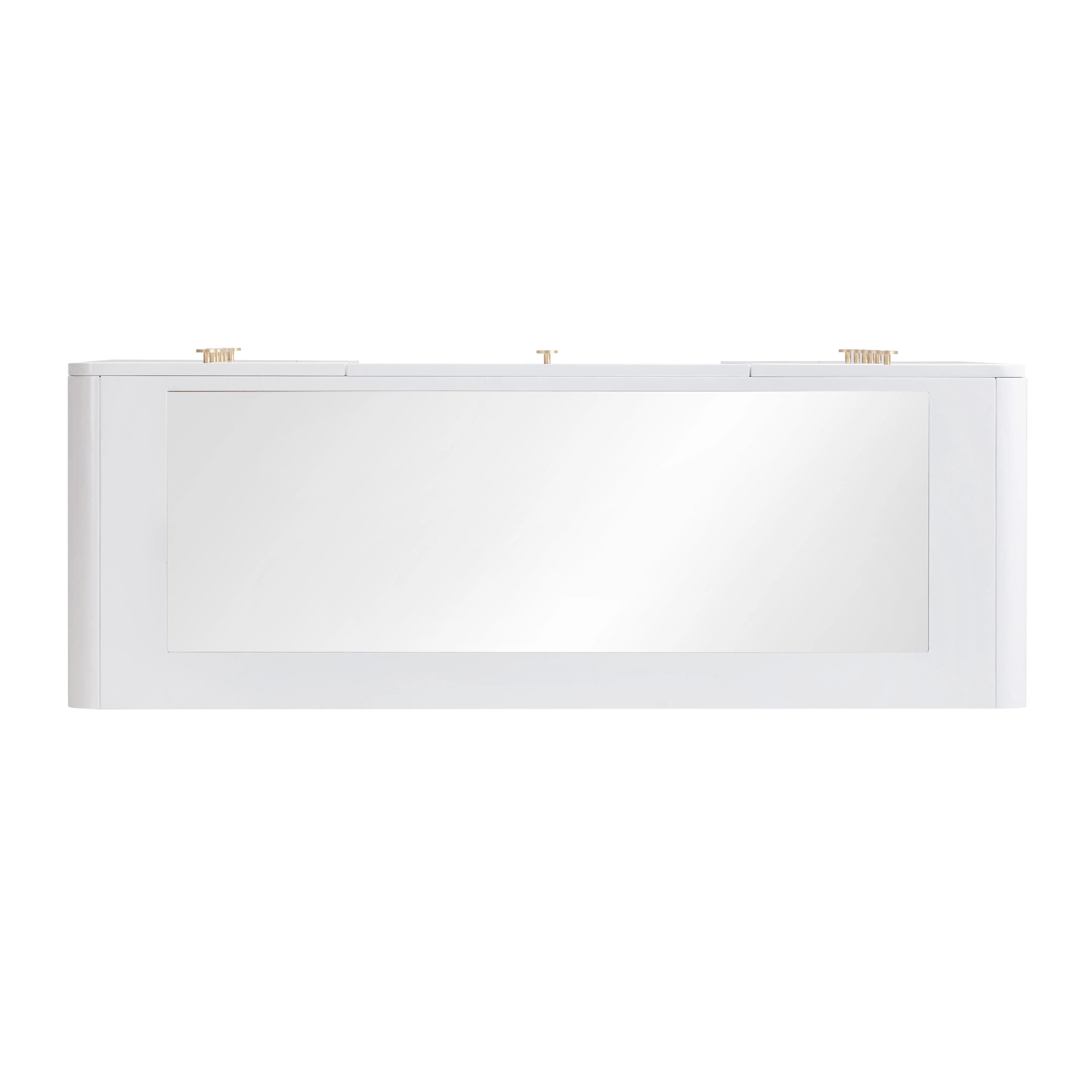 Hollywood White Desk with Vanity Mirror - Image 6