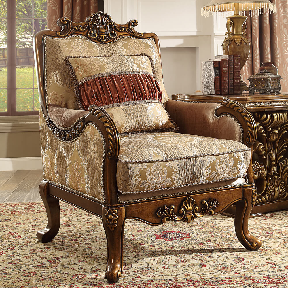 Homey Design HD-1601 Antique Gold 3-Piece Set - Image 2