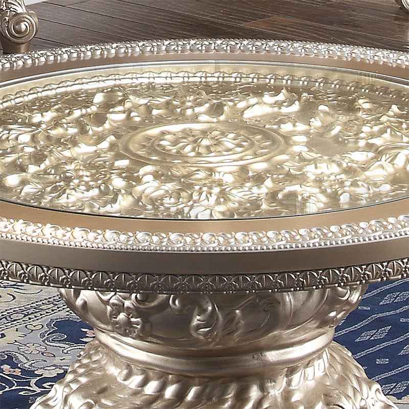 Homey Design HD-328C Champagne Gold End Table - Image 2