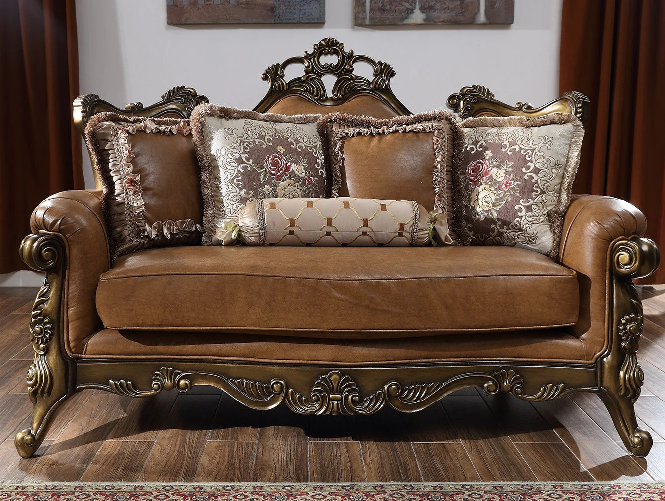 Homey Design HD-555 Custom Mohawk Finish 3-Piece Set - Image 4