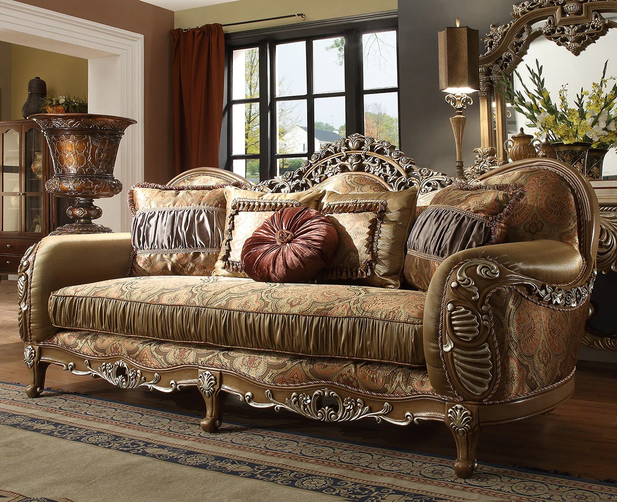 Homey Design HD-622 Antique Brown 3-Piece Set - Image 3