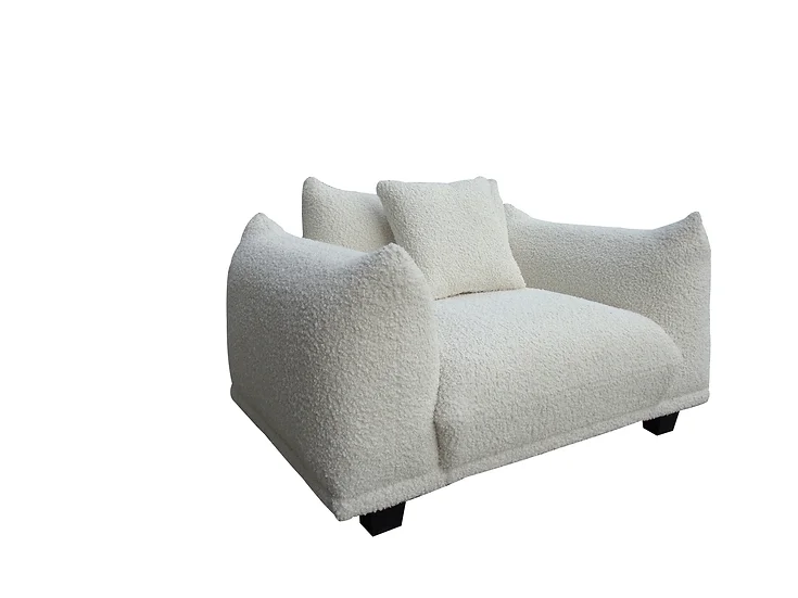 Homey Luxury White 2 Piece Living Room Set - Image 5