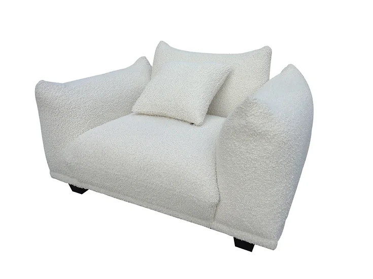 Homey Luxury White 2 Piece Living Room Set - Image 7