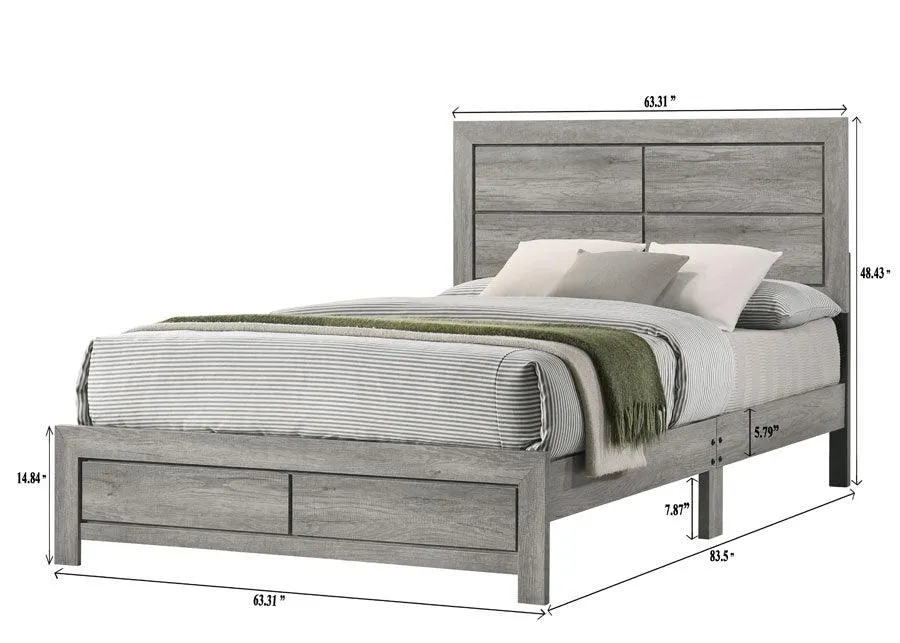 Hopkins Driftwood Queen Platform Bed - Image 4
