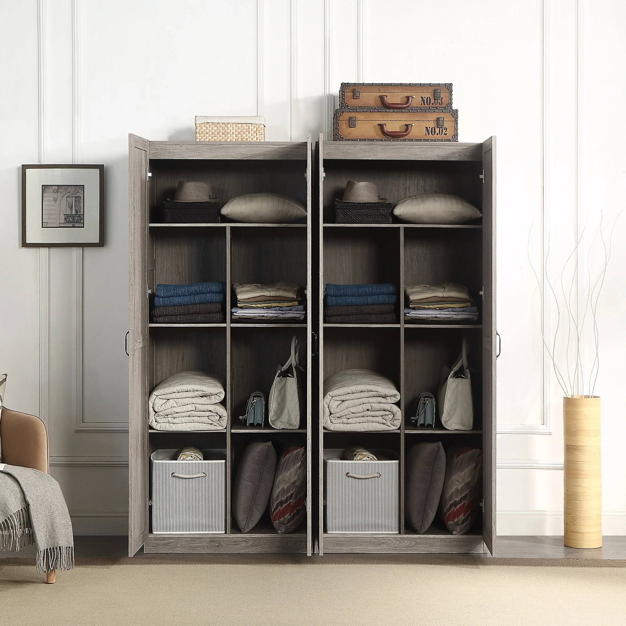 Hopkins Storage Closet 2.0 in Grey (set of 2) - Image 4