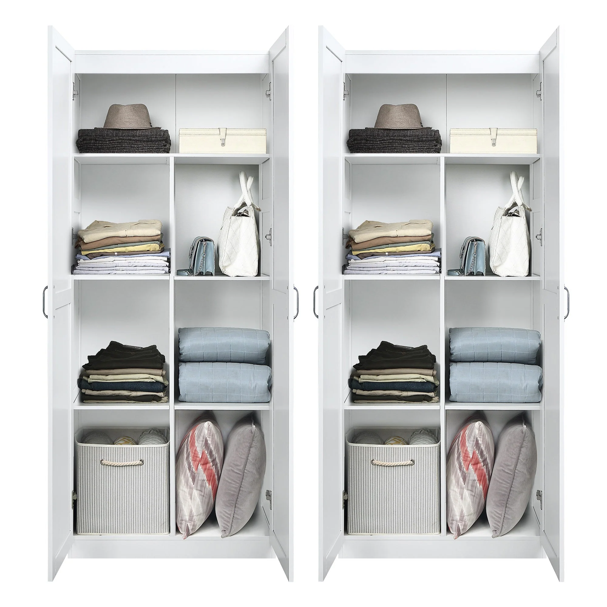 Hopkins Storage Closet 2.0 in White (set of 2) - Image 5