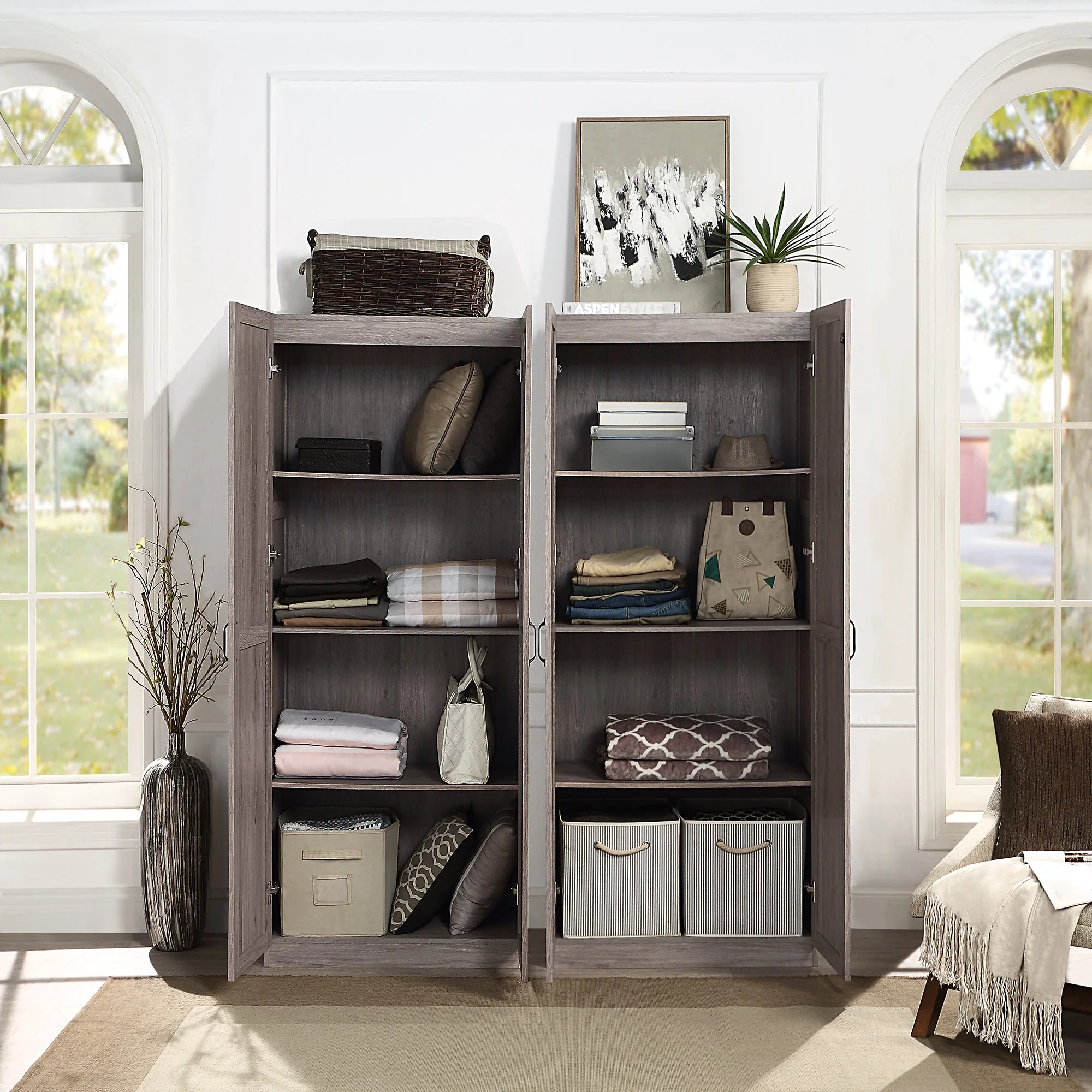 Hopkins Storage Closet 3.0 in Grey (set of 2) - Image 4