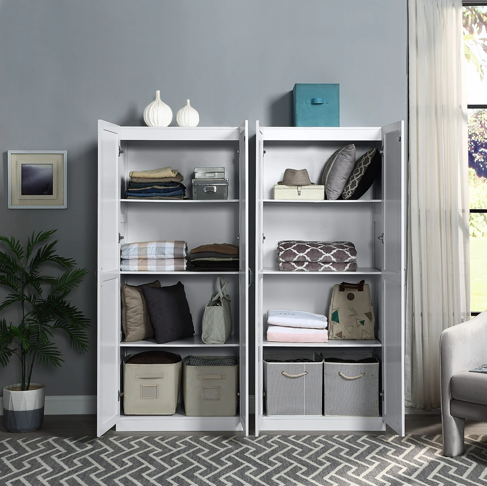 Hopkins Storage Closet 3.0 in White (set of 2) - Image 2