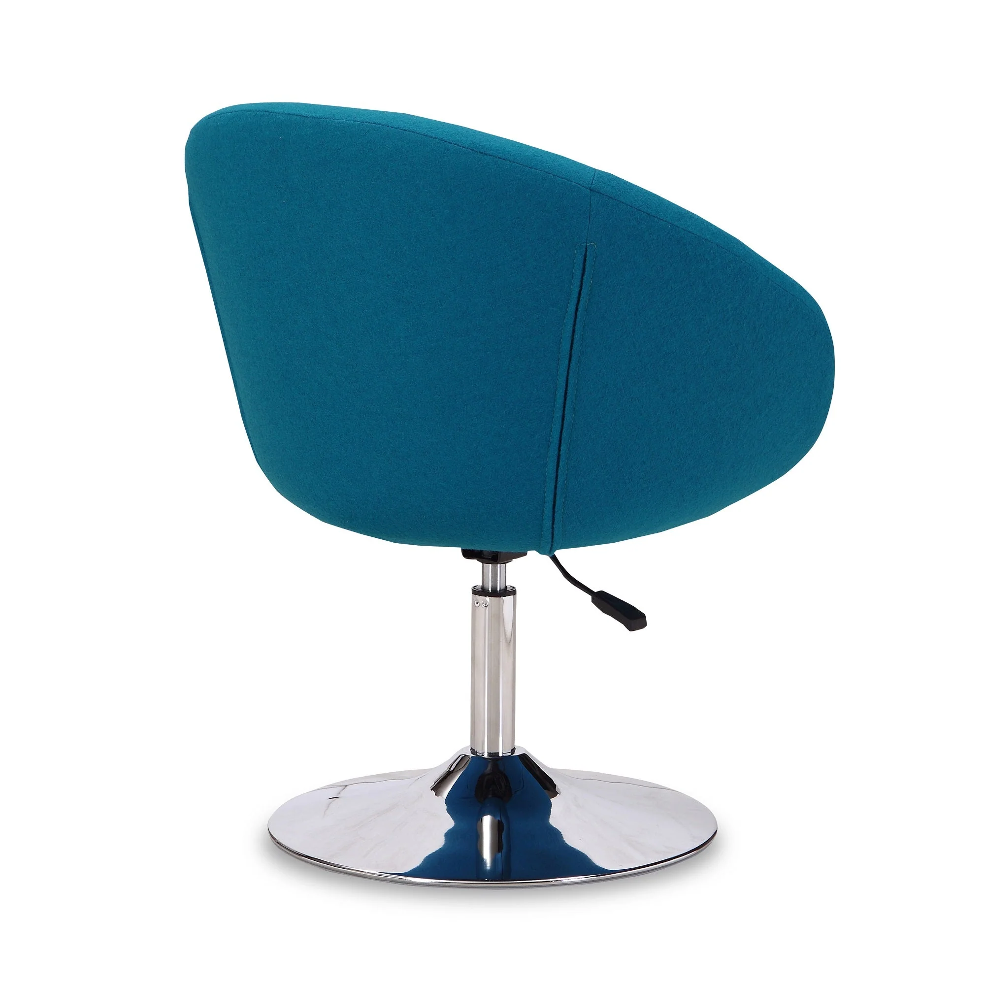 Hopper Swivel Adjustable Height Chair in Blue and Polished Chrome - Image 6