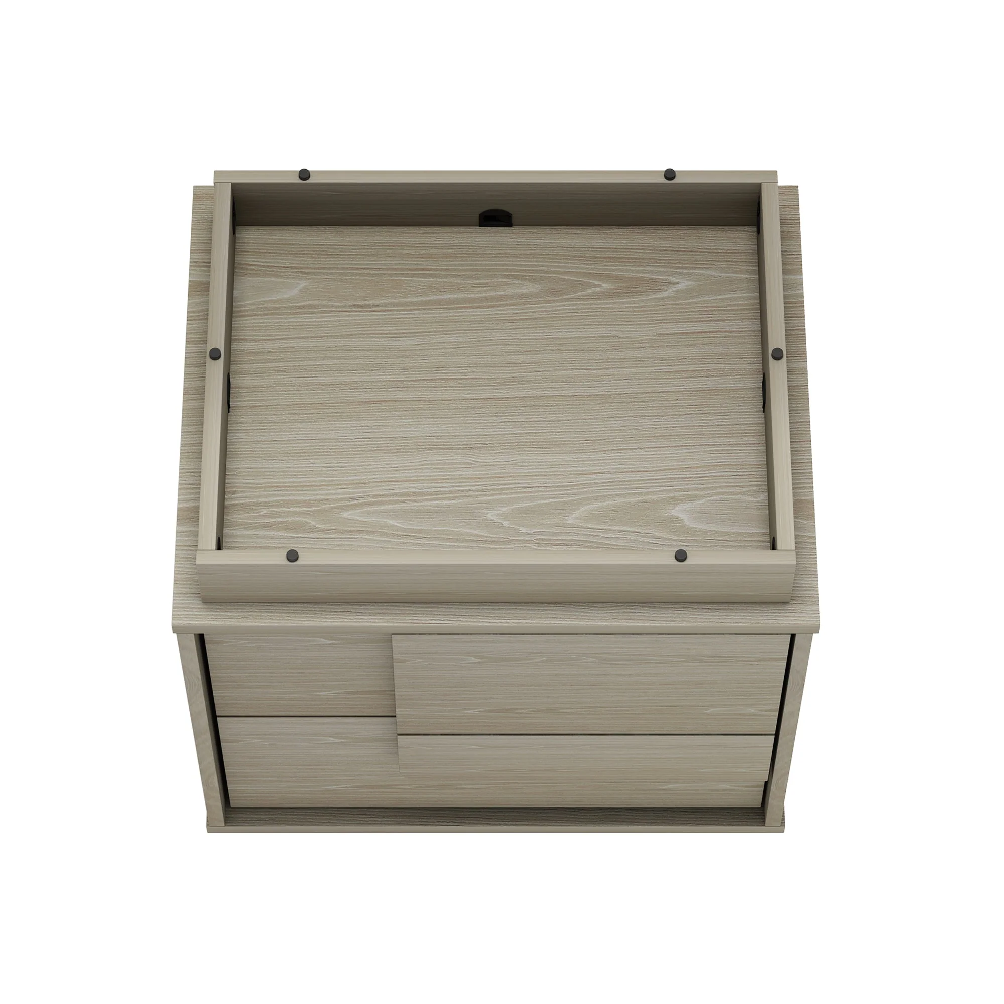 Horizon Nightstand in Whitewashed Oak - Image 10