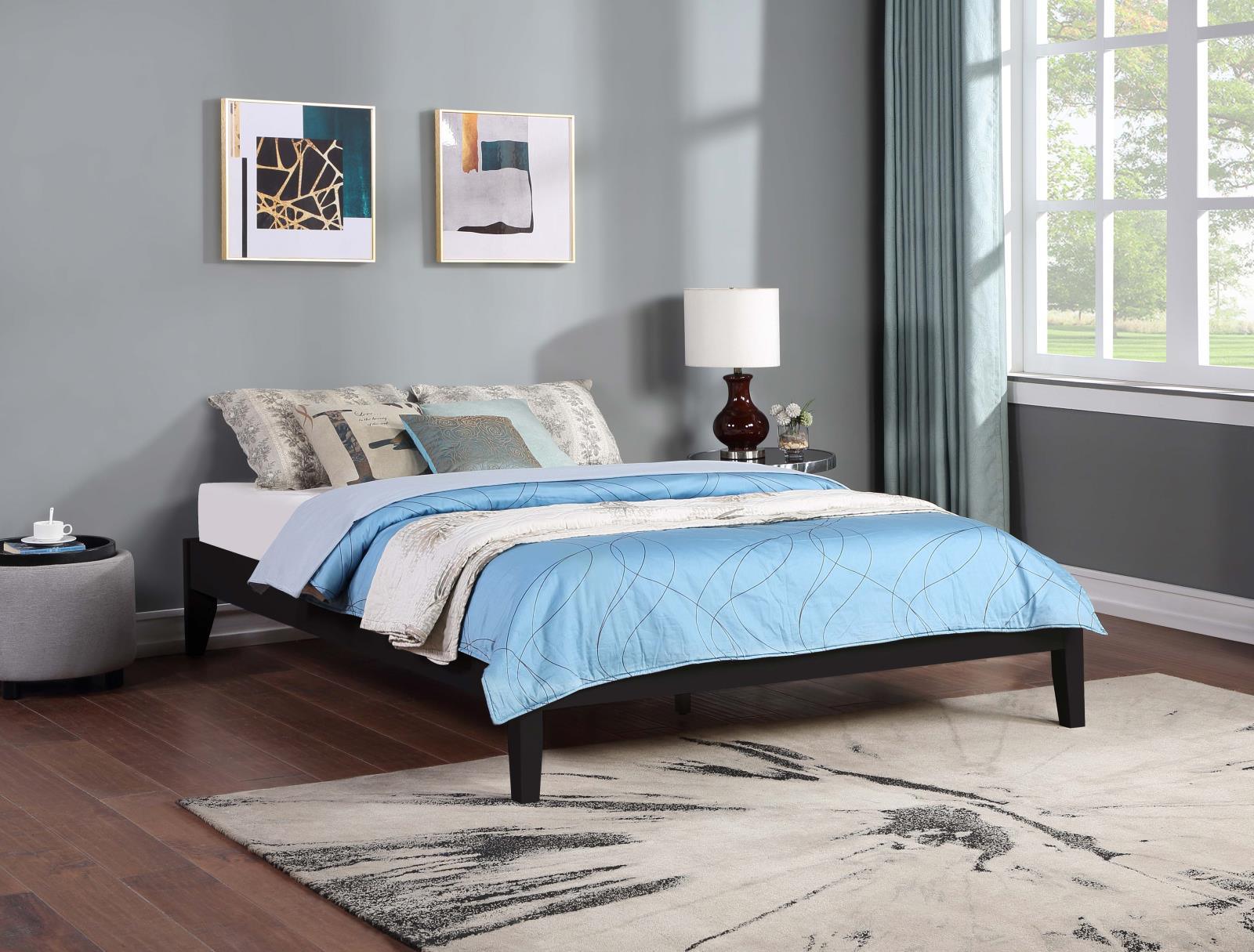 Hounslow Black Platform Queen Bed
