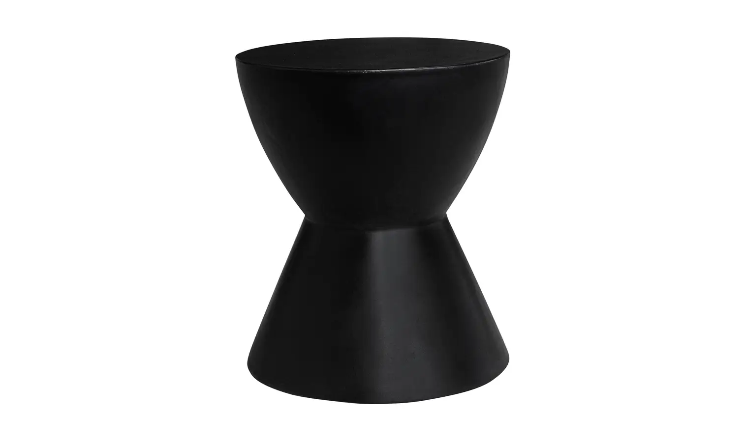 Hourglass Outdoor Stool Black