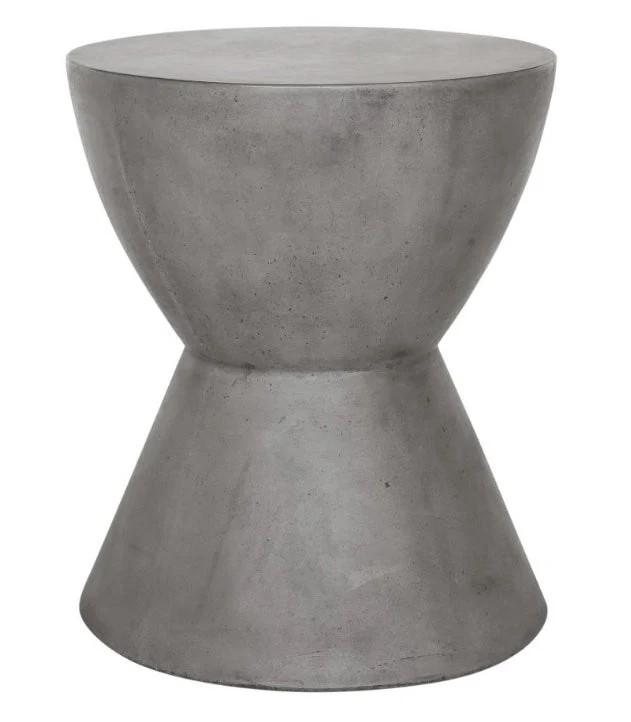 Hourglass Outdoor Stool Dark Grey
