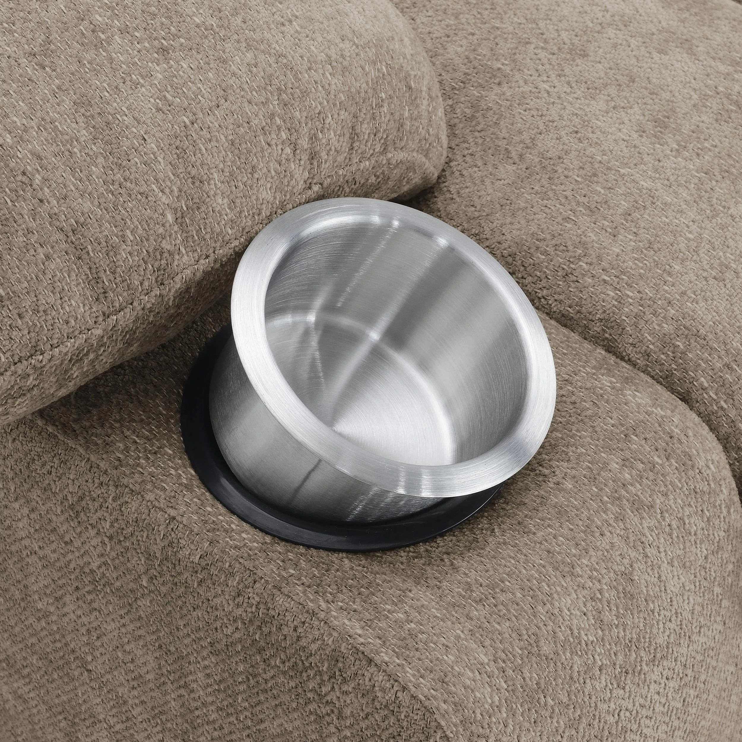 Houston Camel Upholstered Power Lift Recliner Chair - Image 13
