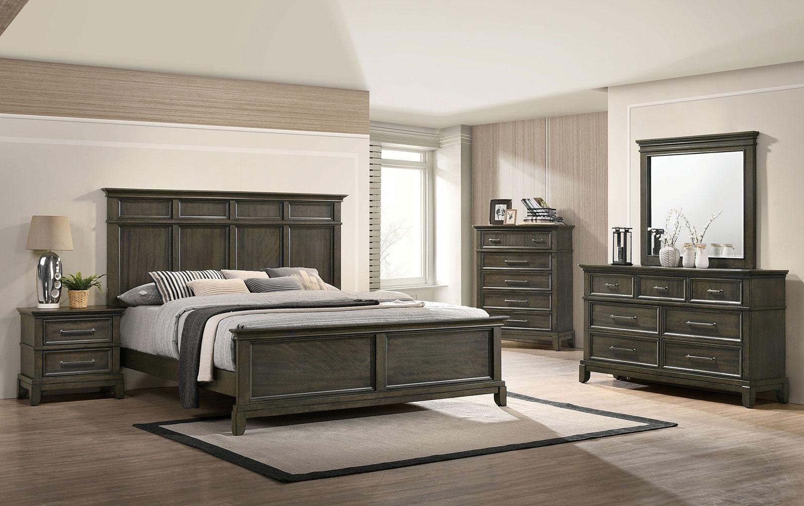 Houston Gray Queen Panel Bed - Image 3