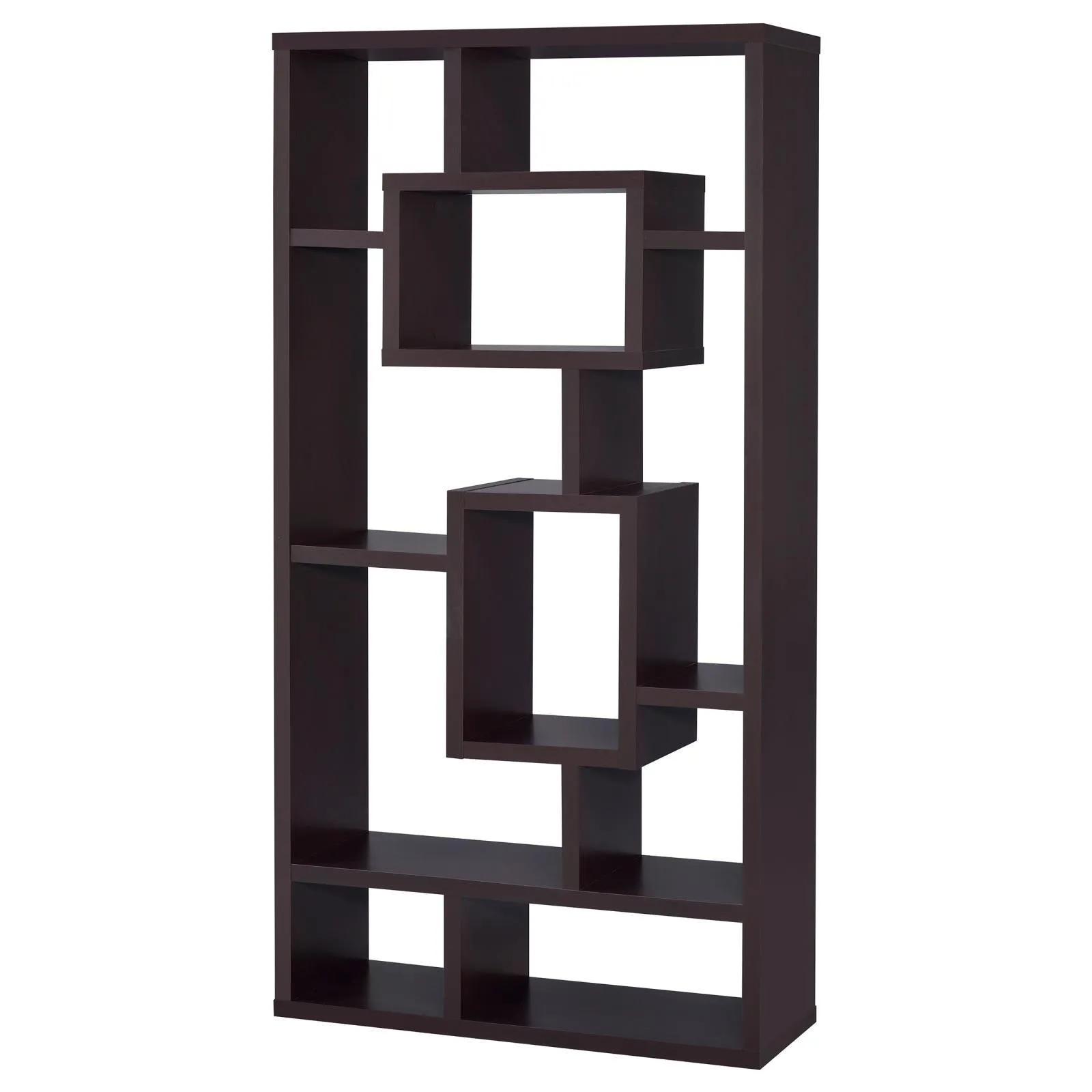 Howie Cappuccino 10-Shelf Bookcase - Image 3