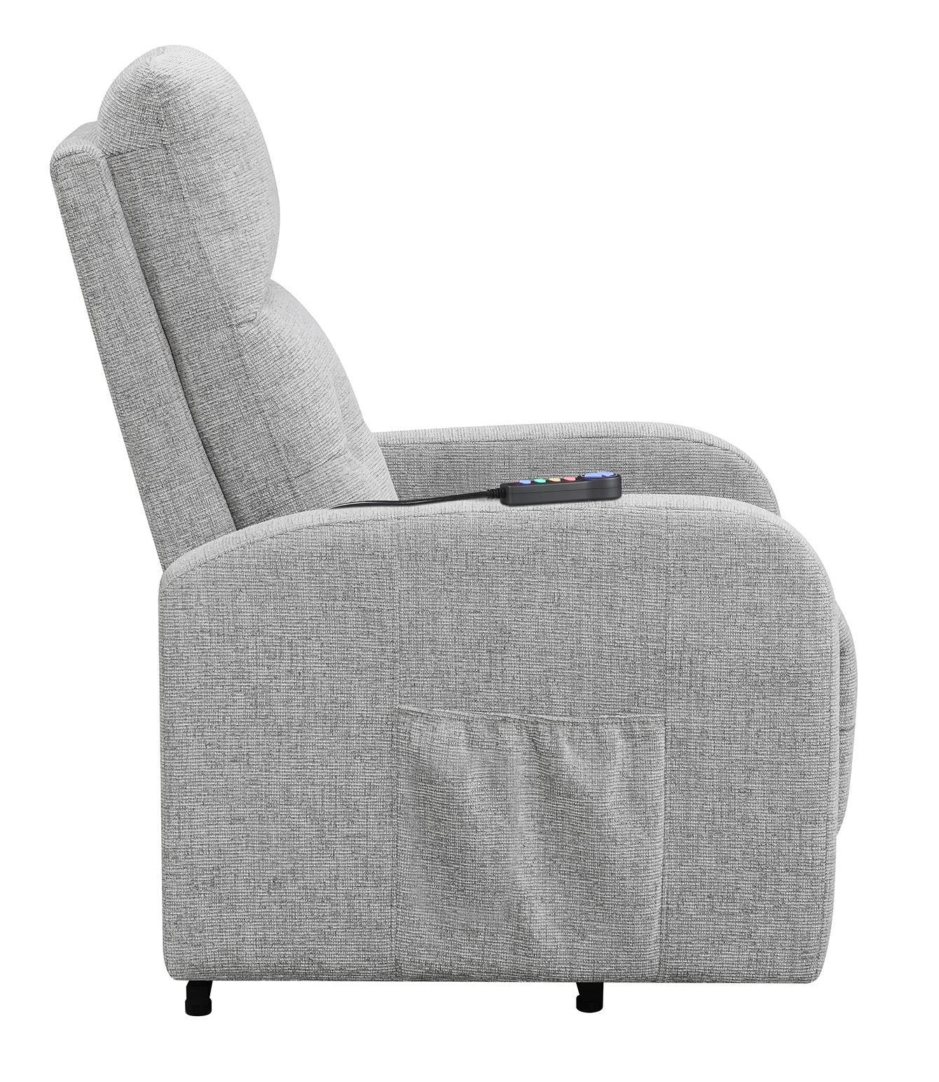 Howie Gray Tufted Upholstered Power Lift Recliner - Image 11