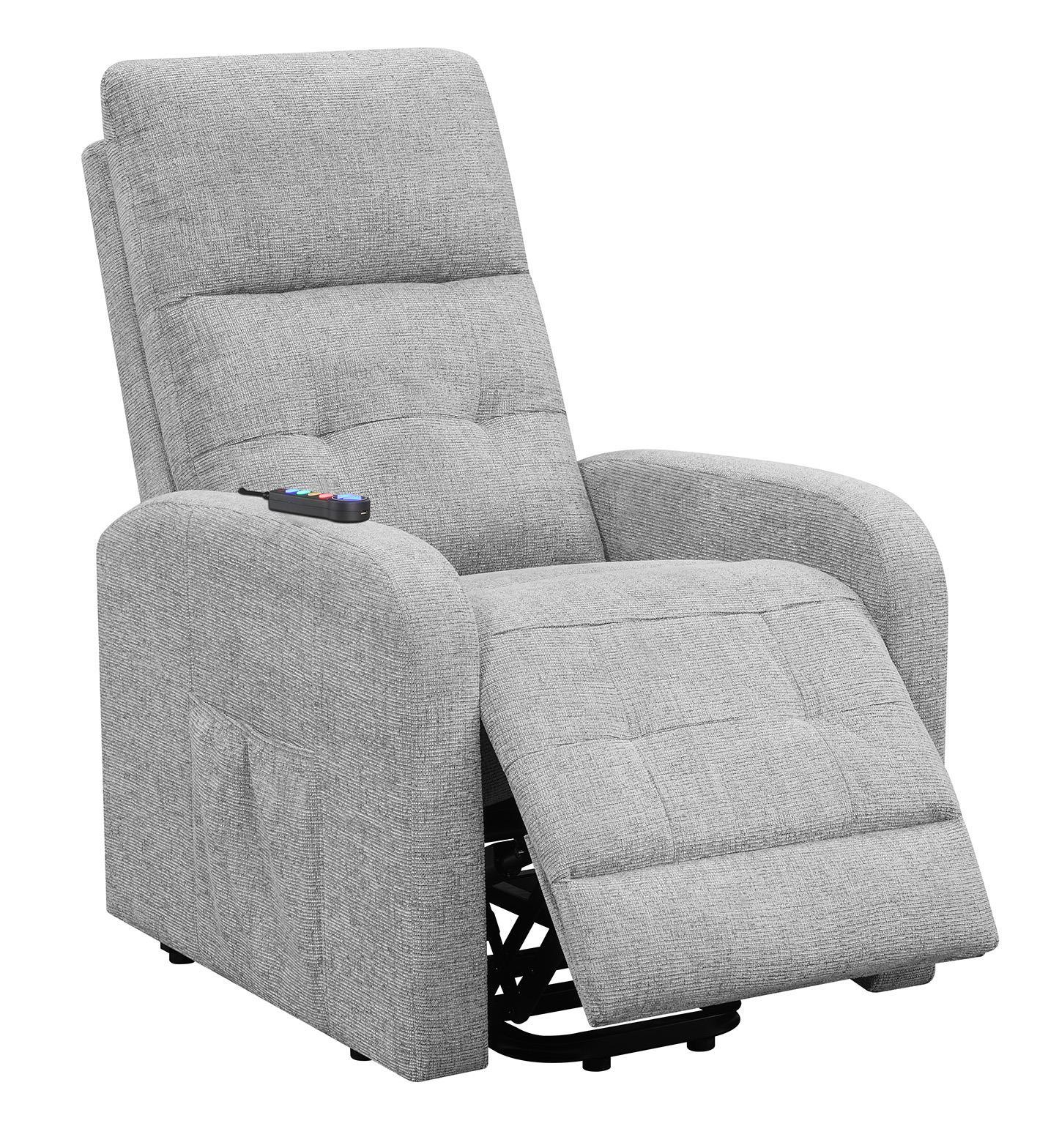 Howie Gray Tufted Upholstered Power Lift Recliner - Image 5
