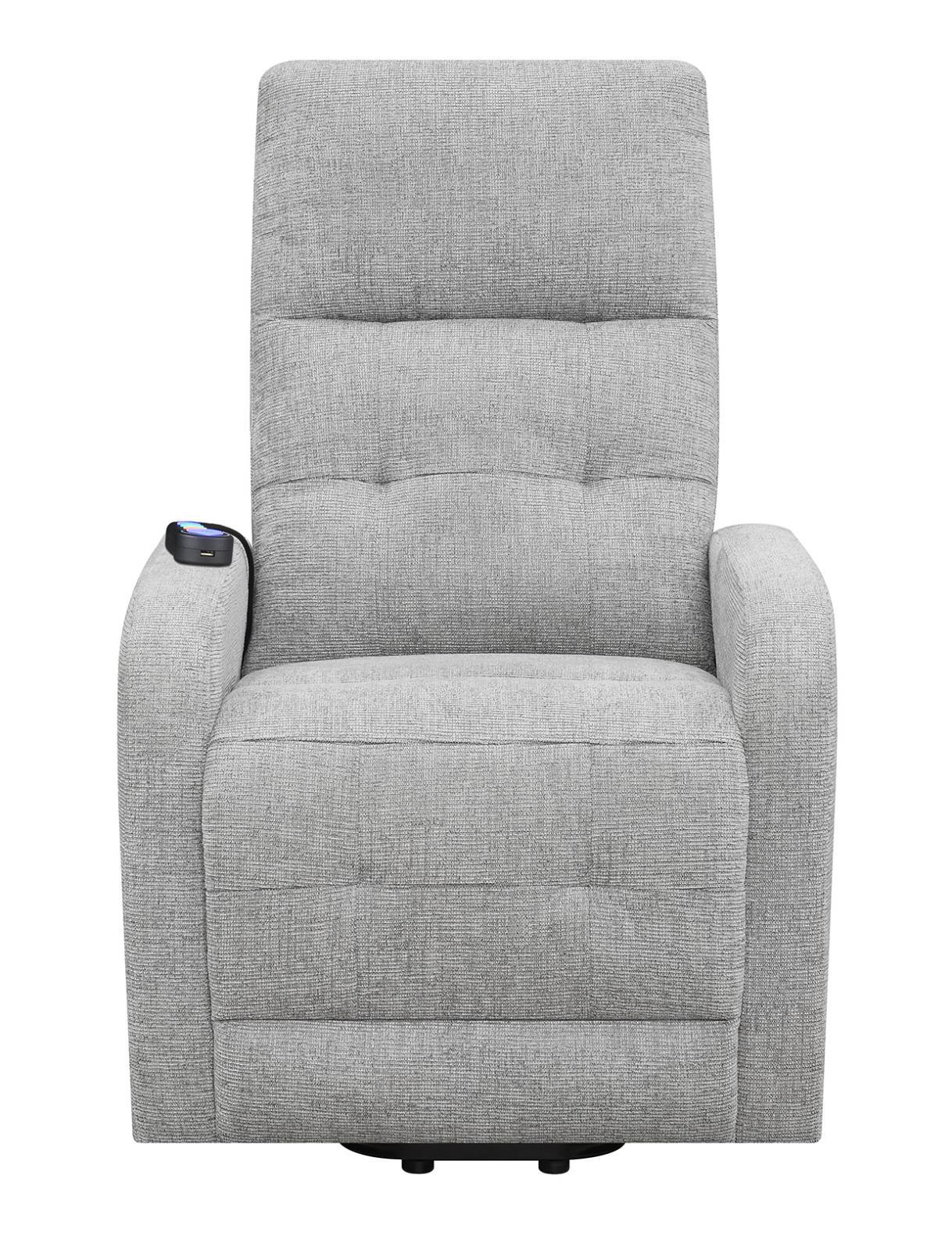 Howie Gray Tufted Upholstered Power Lift Recliner - Image 7