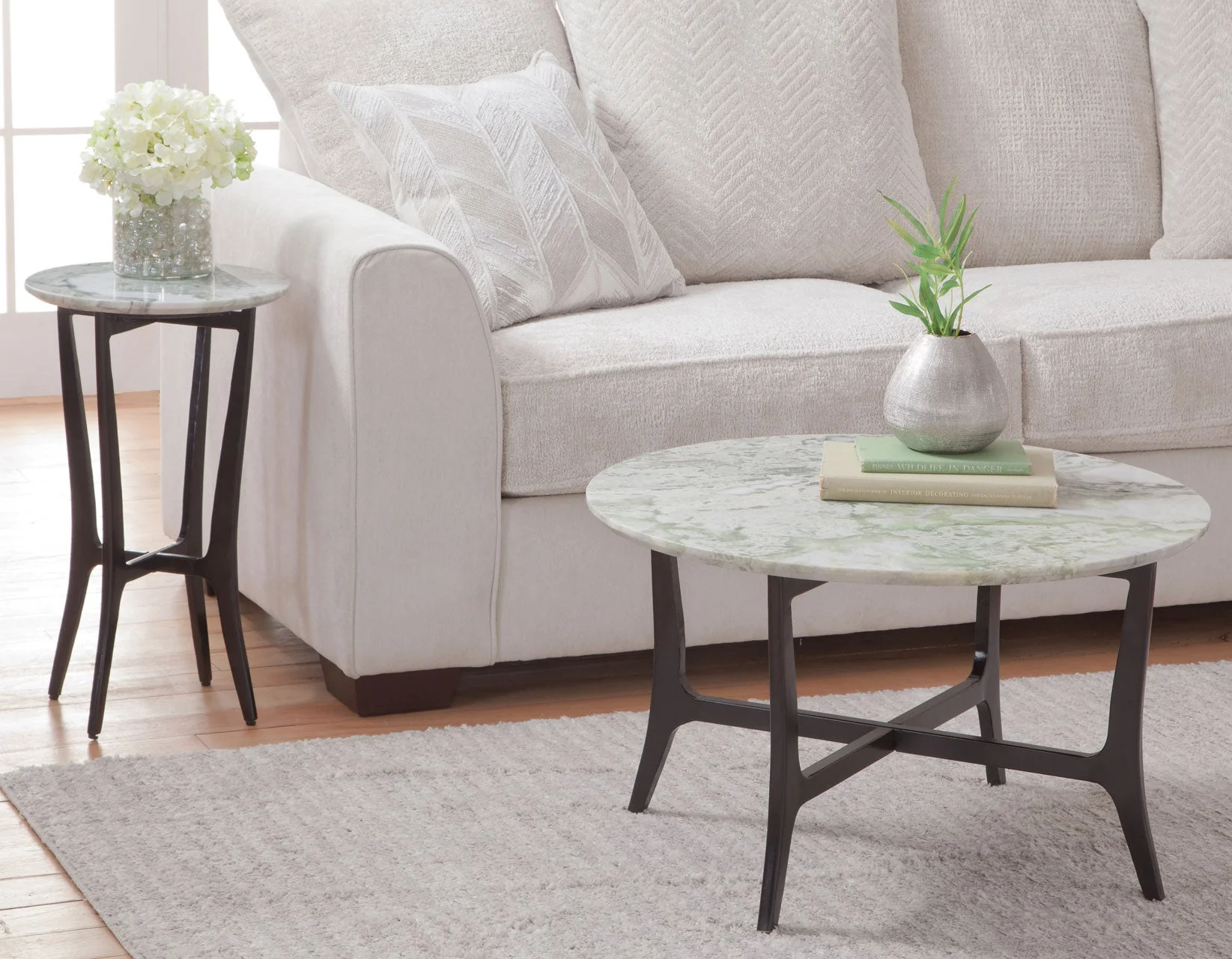 Hoxley Green Onyx 30″ Round Coffee Table - Image 5