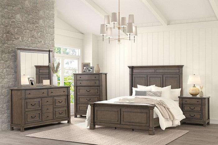 Huddersfield Dark Walnut King Panel Bed - Image 12