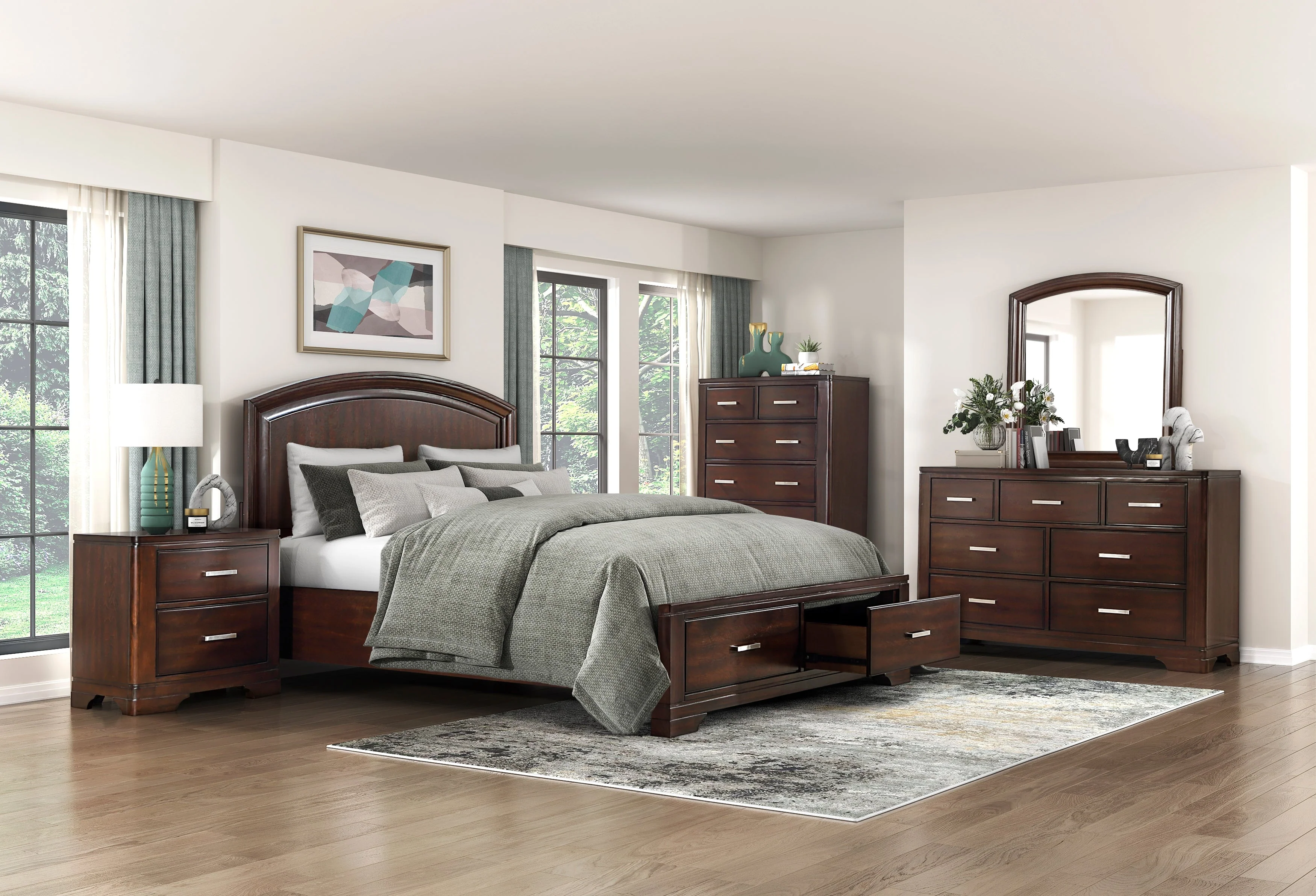 Hudson Cherry Nightstand - Image 3