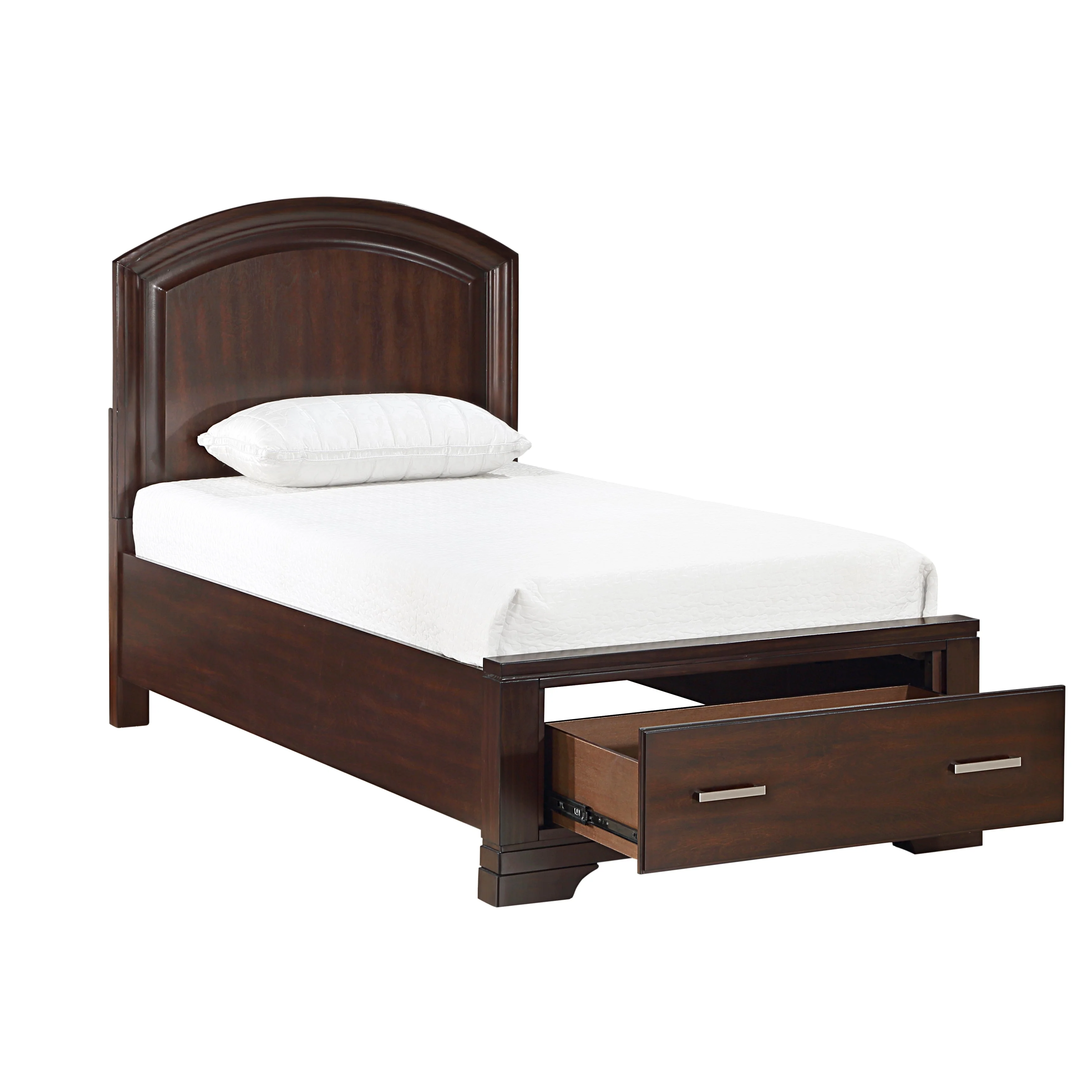 Hudson Cherry Twin Storage Platform Bed - Image 2