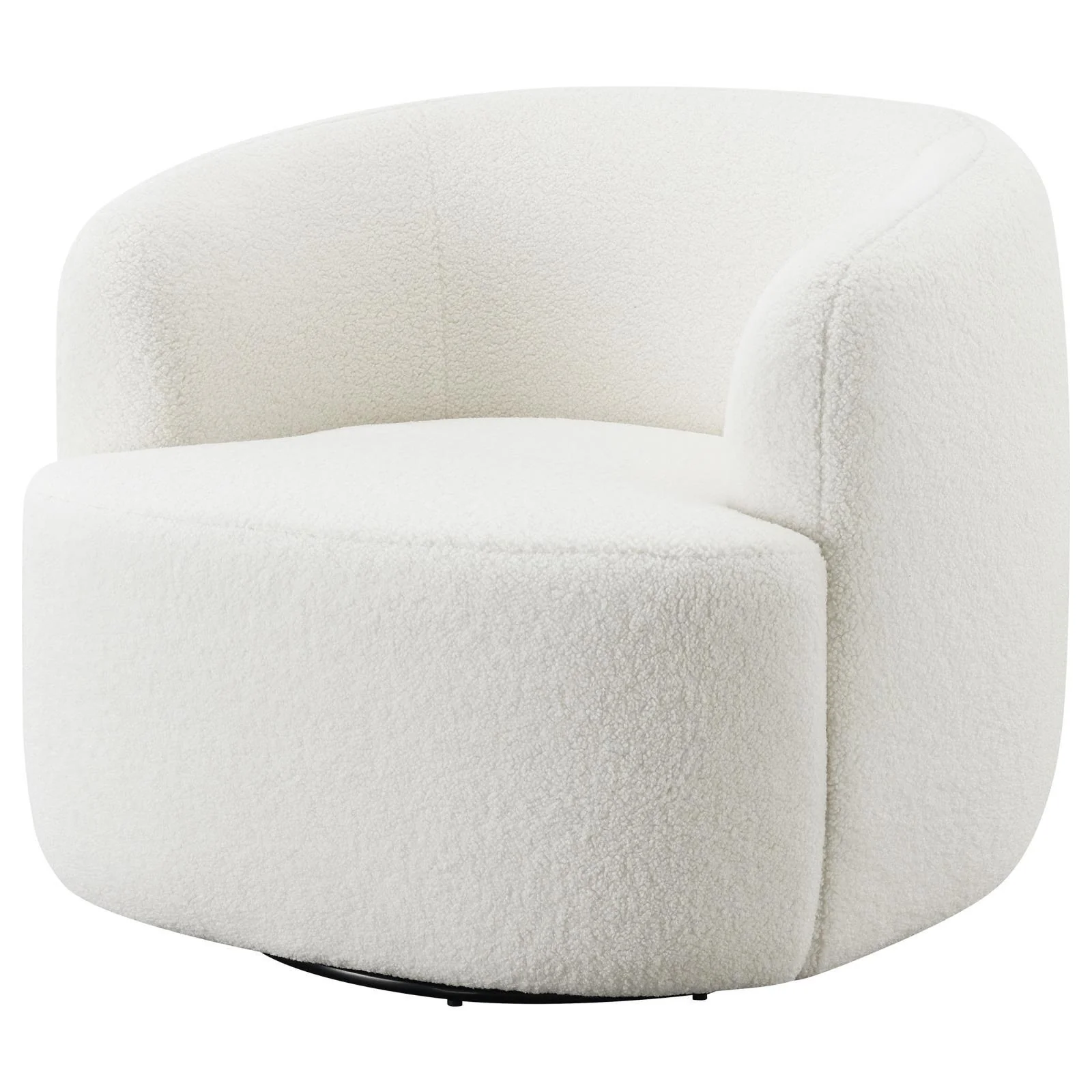 Hudson Natural Upholstered Swivel Chair - Image 5