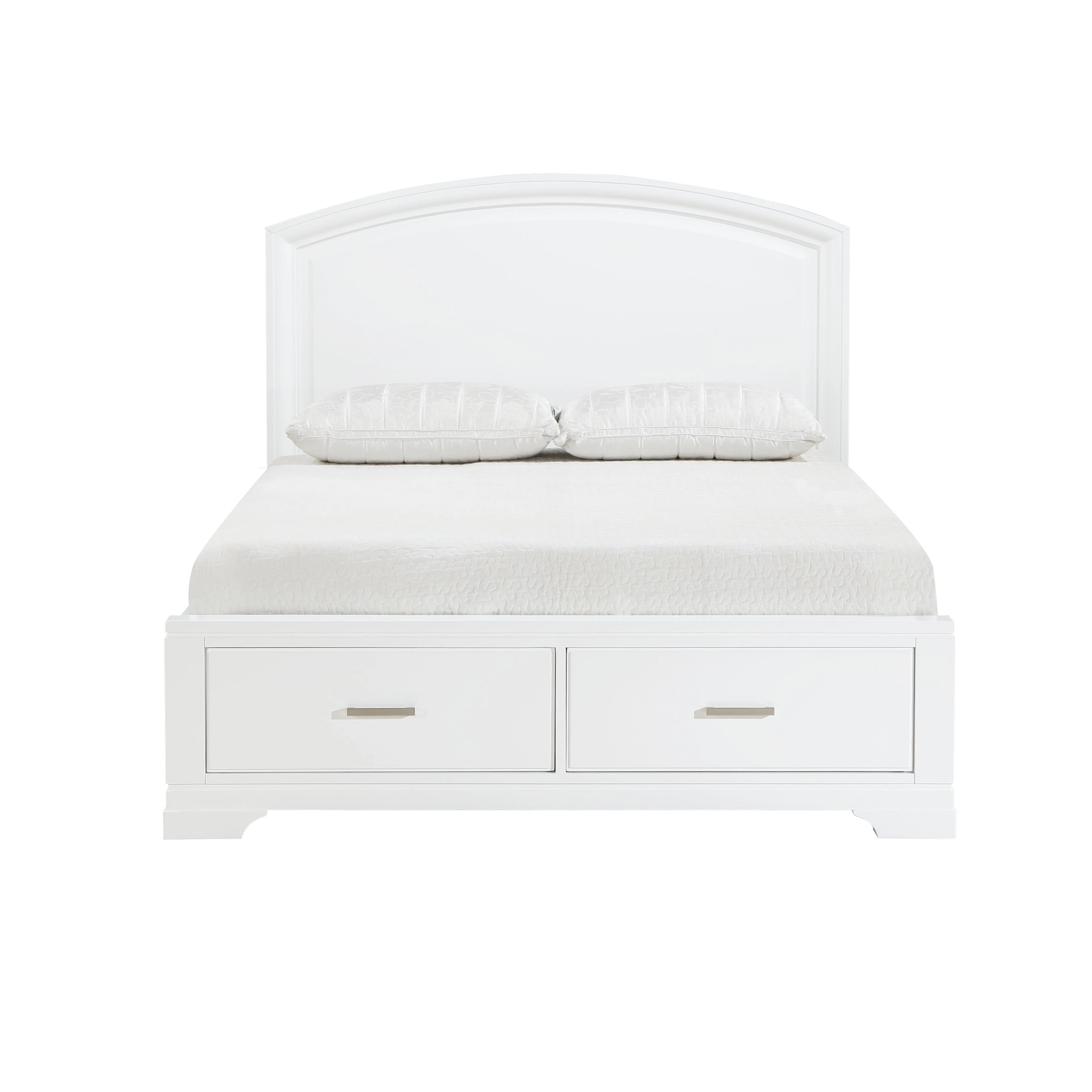 Hudson White Full Storage Platform Bed - Image 4