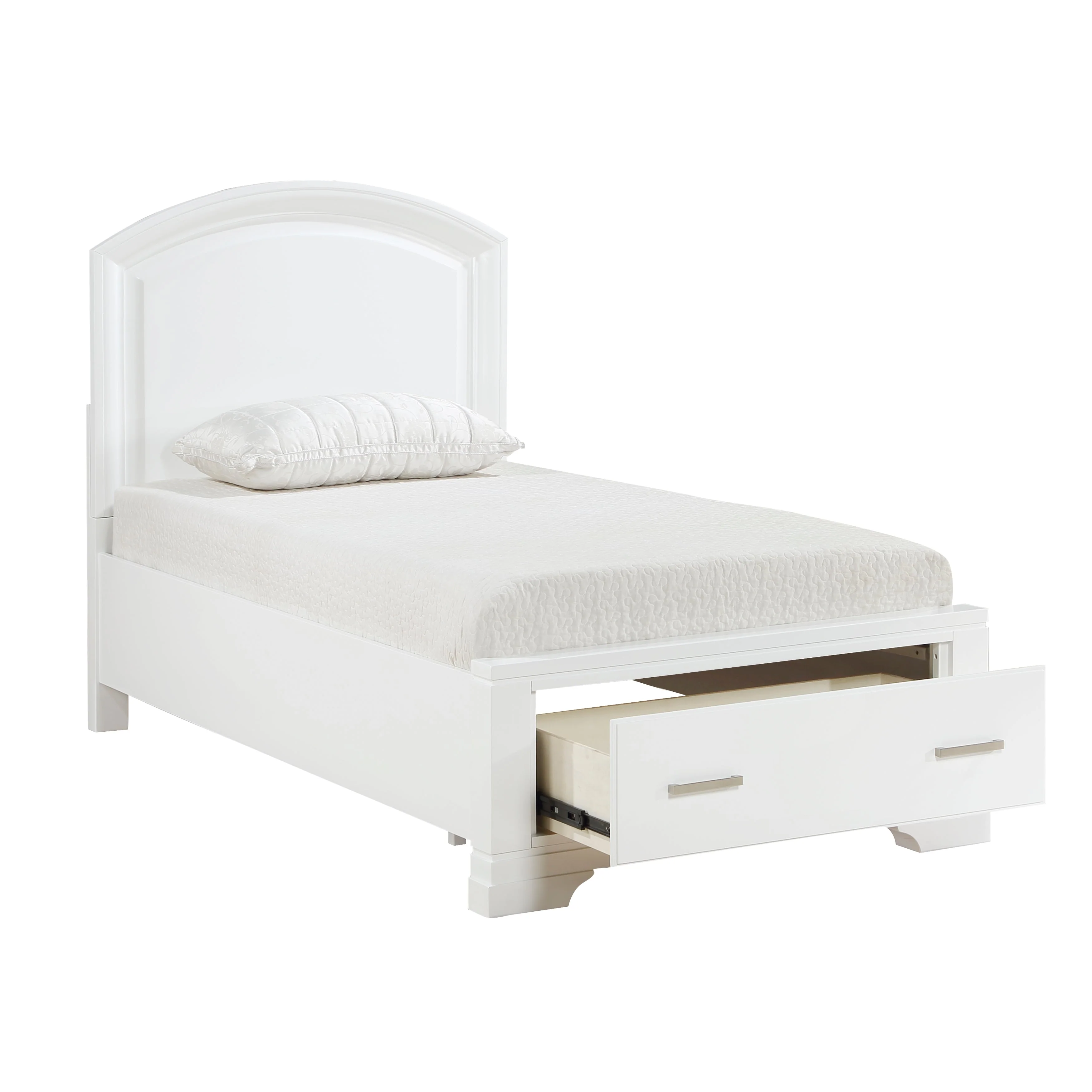 Hudson White Storage Platform Youth Bedroom Set - Image 4