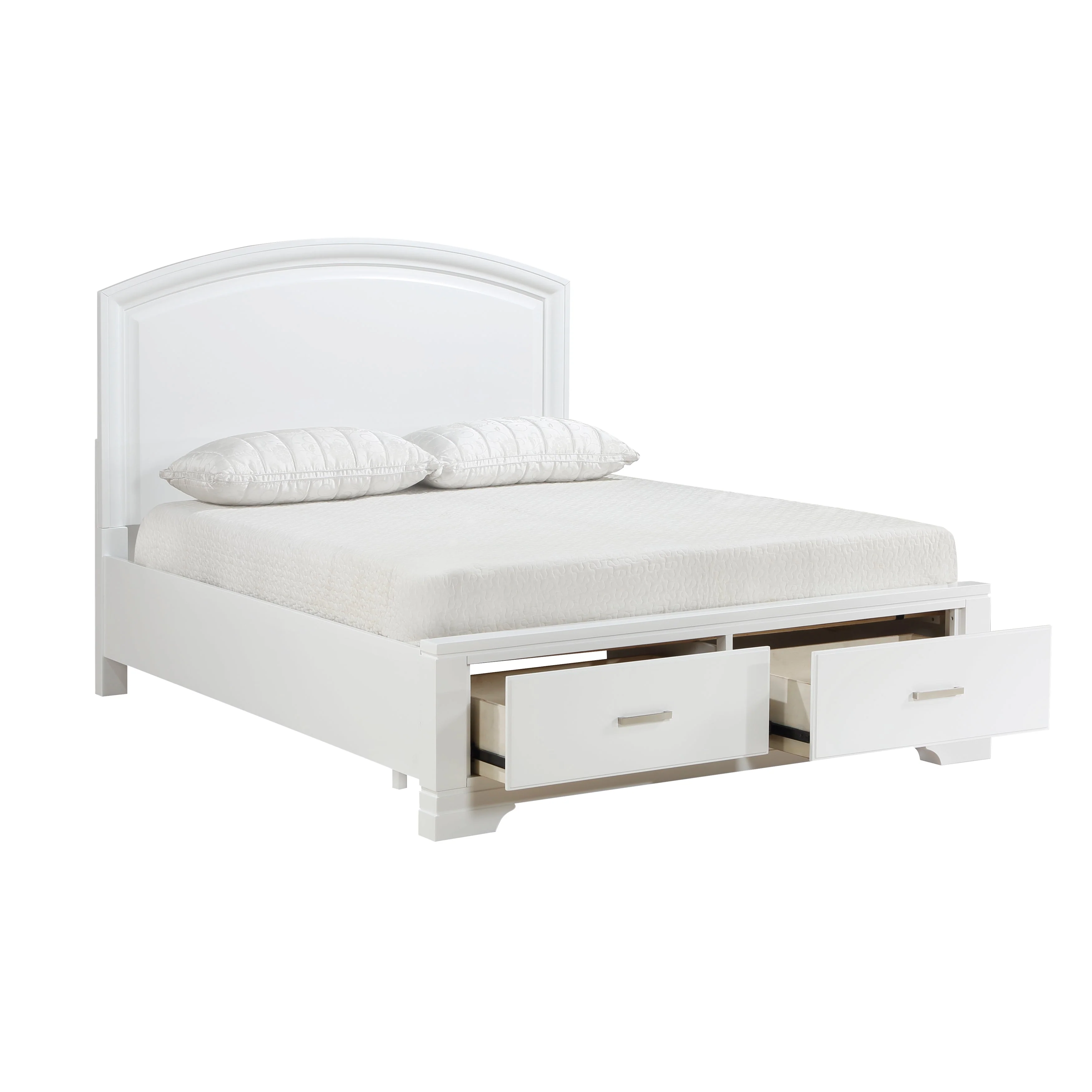 Hudson White Storage Platform Youth Bedroom Set - Image 7