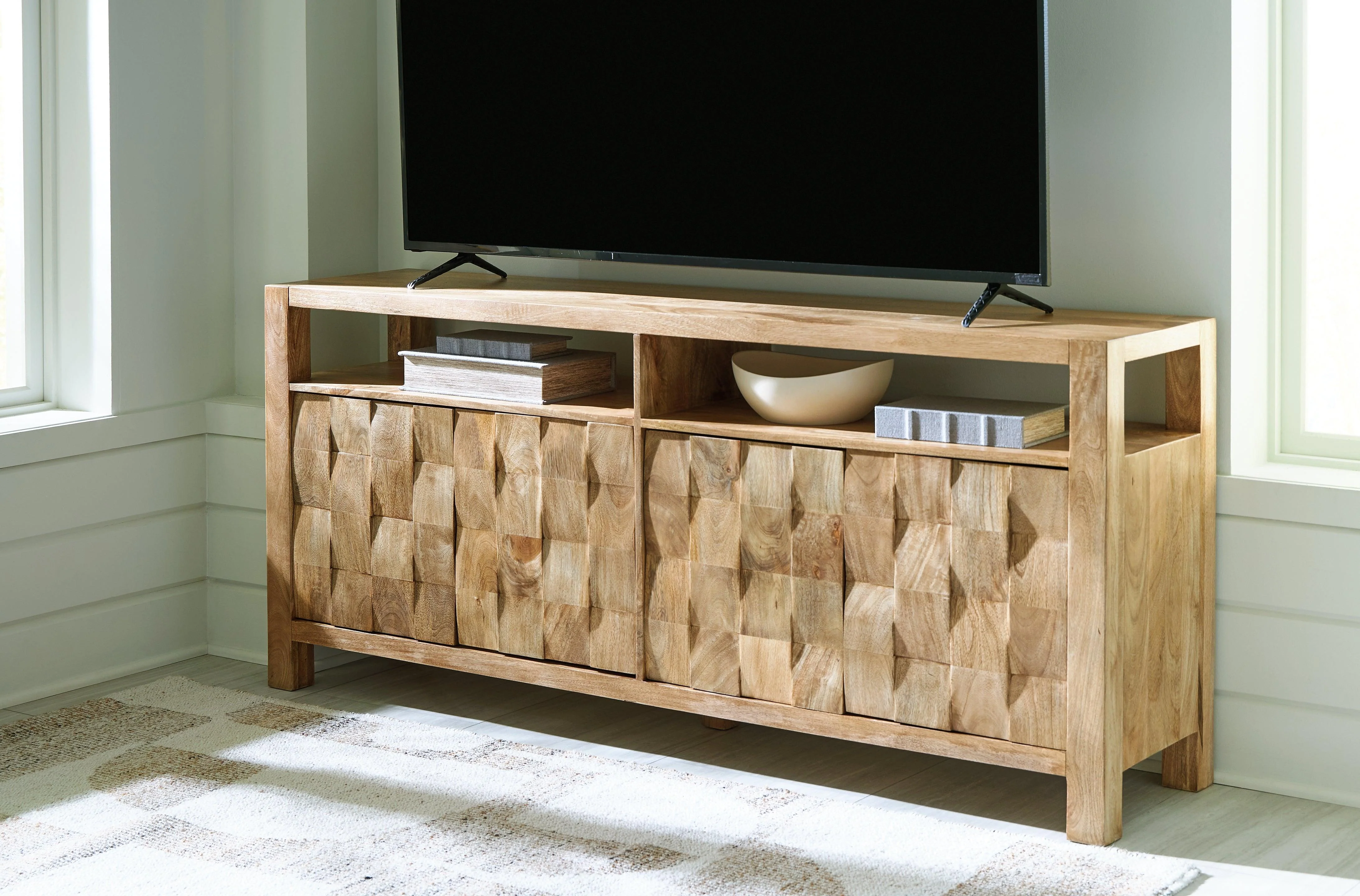 Hudwick Natural Brown Accent Cabinet - Image 2