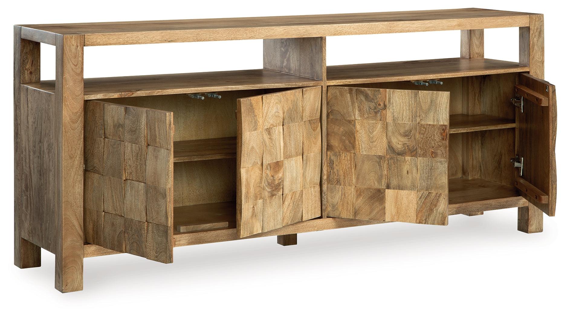Hudwick Natural Brown Accent Cabinet - Image 4