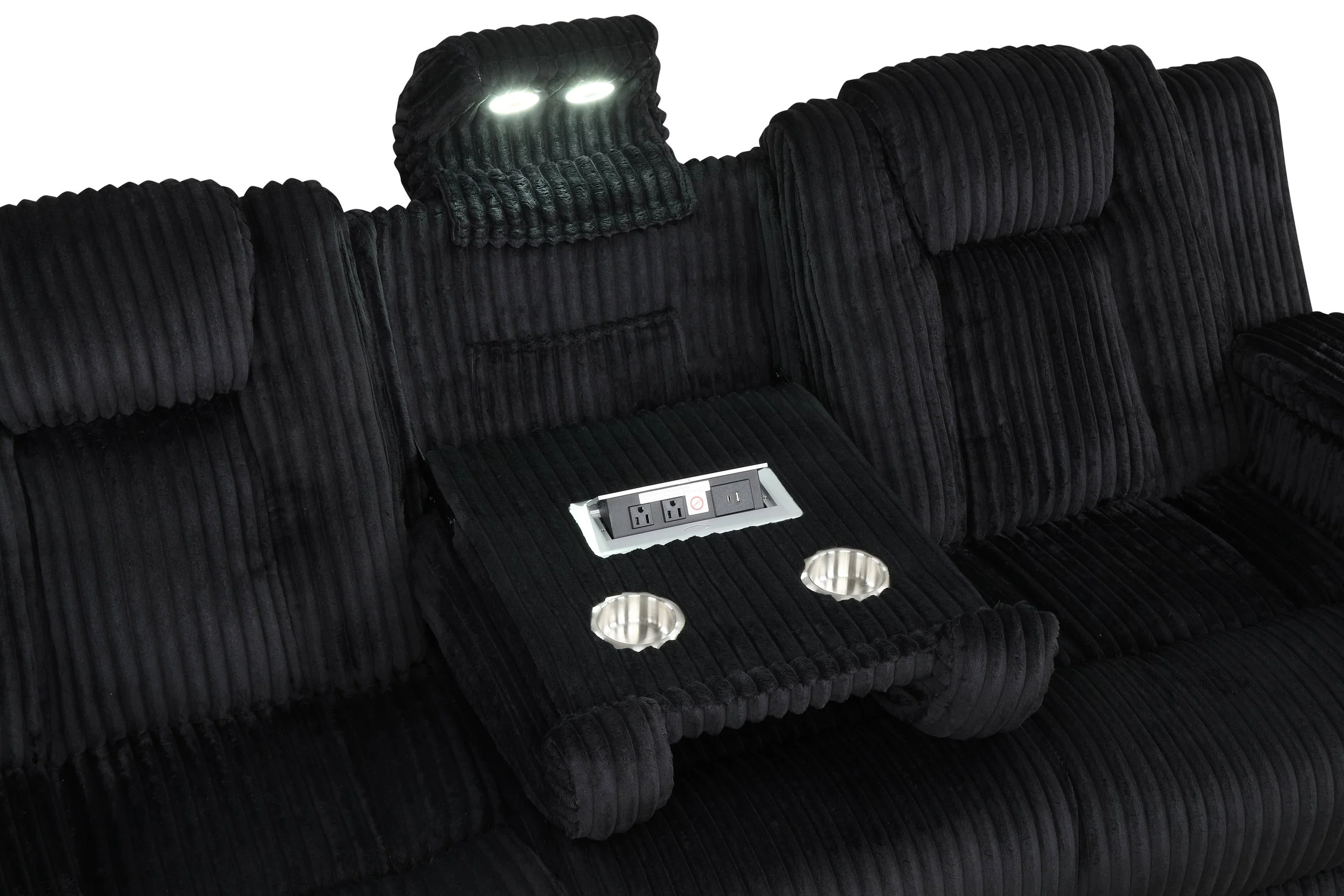 Hulk Black 3-Piece Reclining Set - Image 6