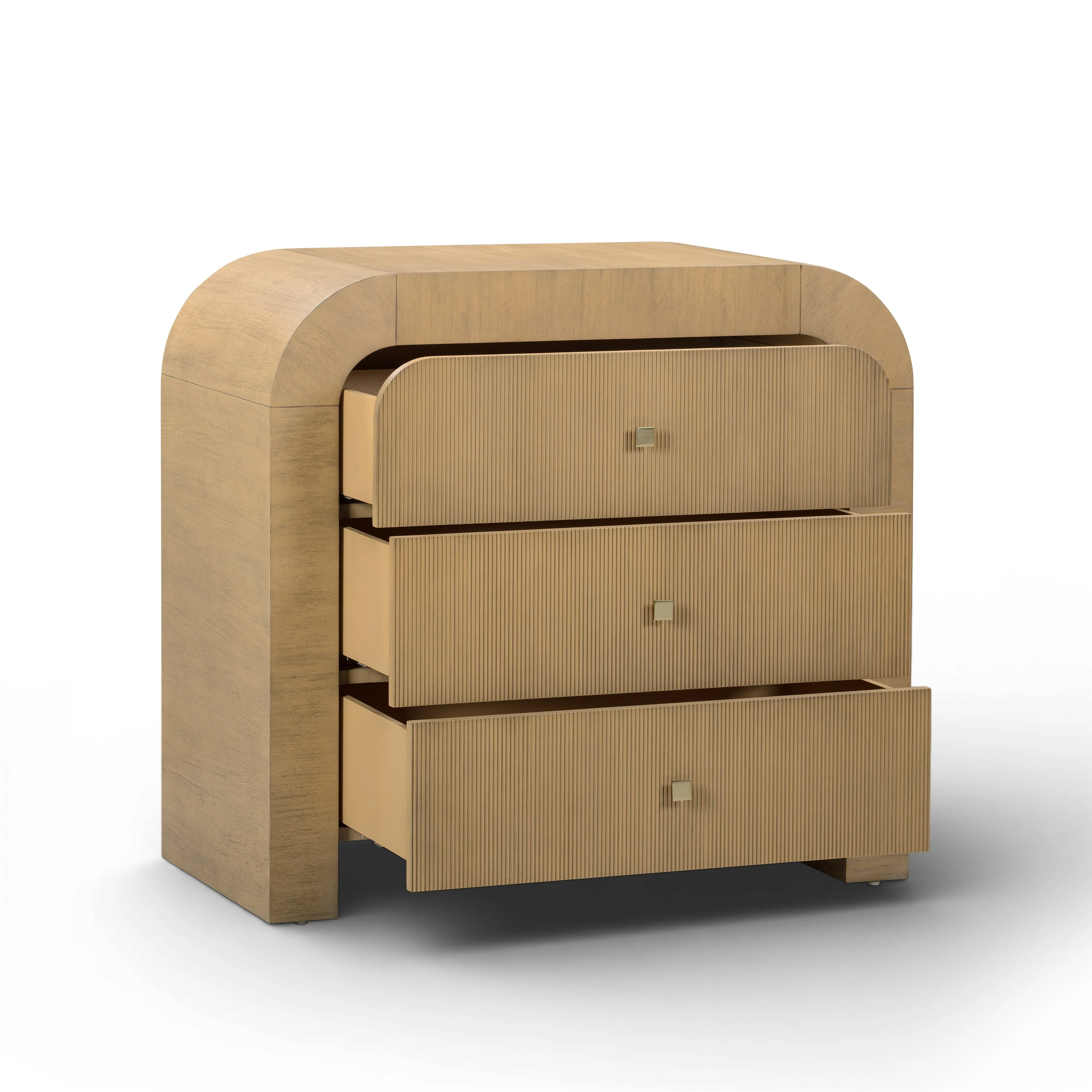 Hump 38" Arched 3-Drawer Bedside Chest - Image 17