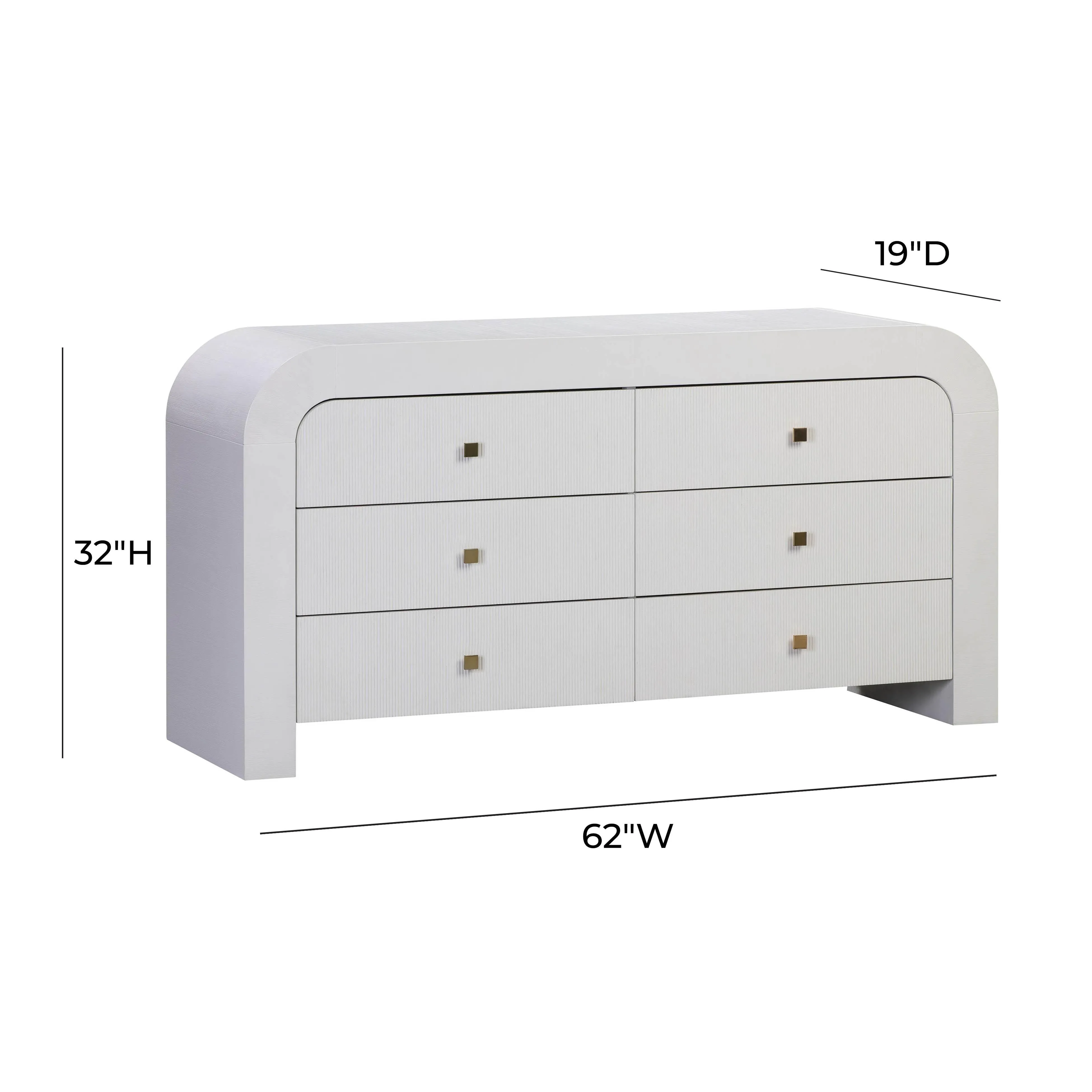 Hump 6 Drawer Dresser - Image 7