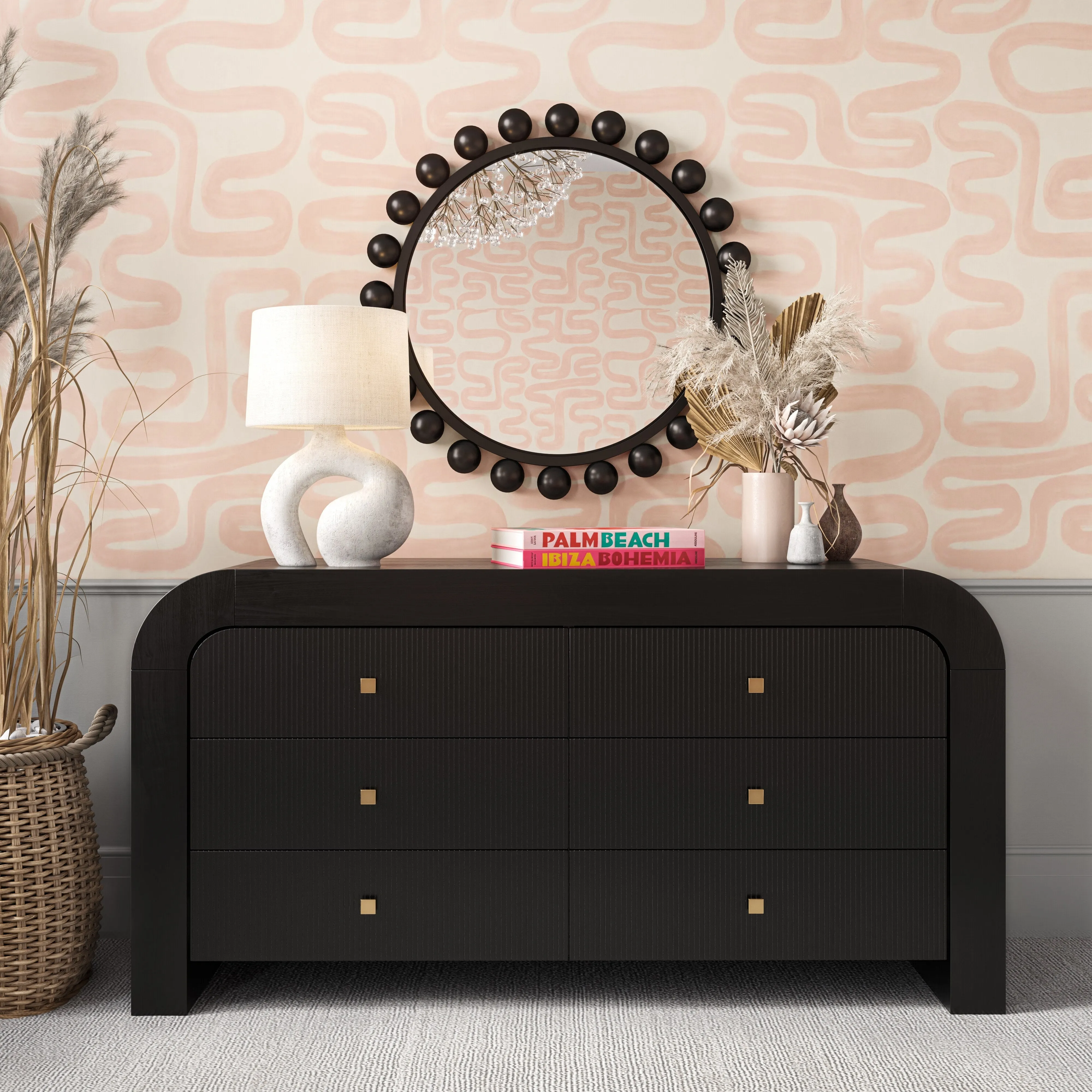 Hump 6 Drawer Dresser - Image 9