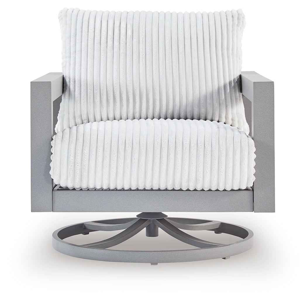 Hurley Park Gray Outdoor Sofa with 2 Lounge Chairs - Image 2