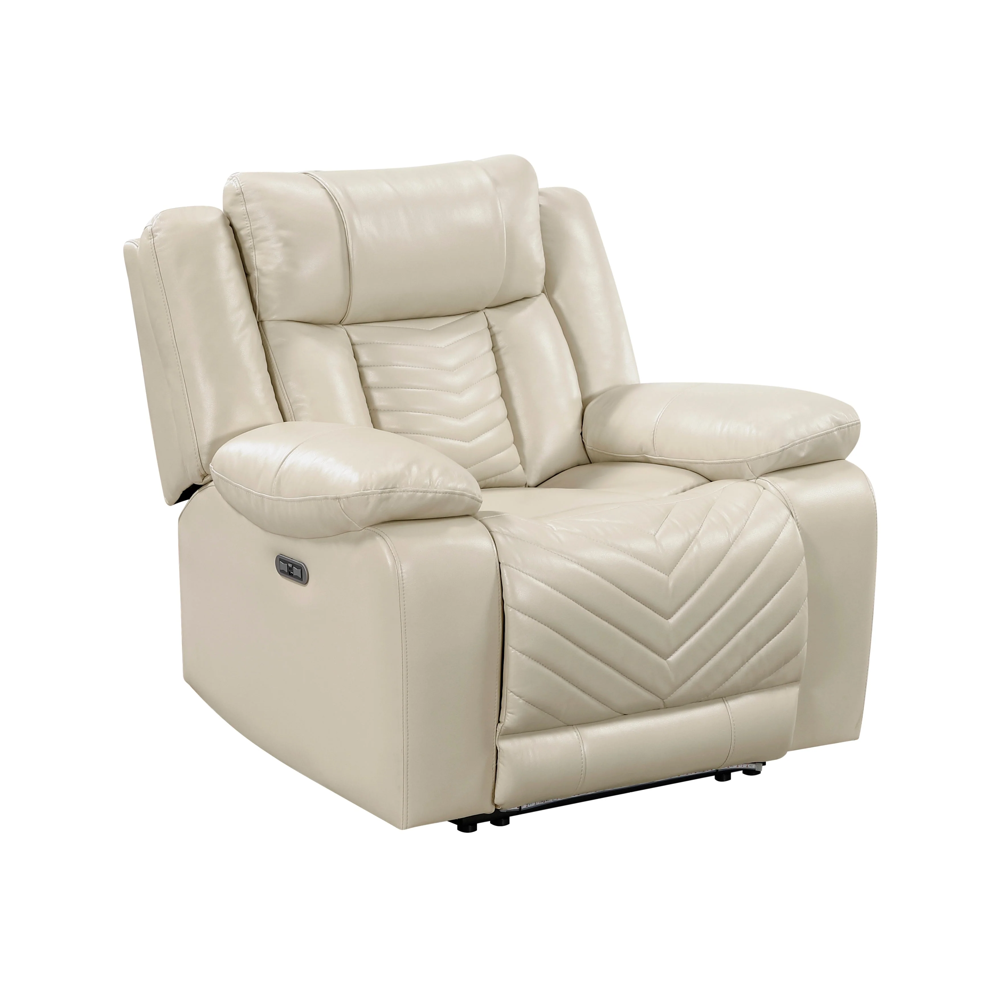Huron Beige Power Double Reclining Living Room Set - Image 20