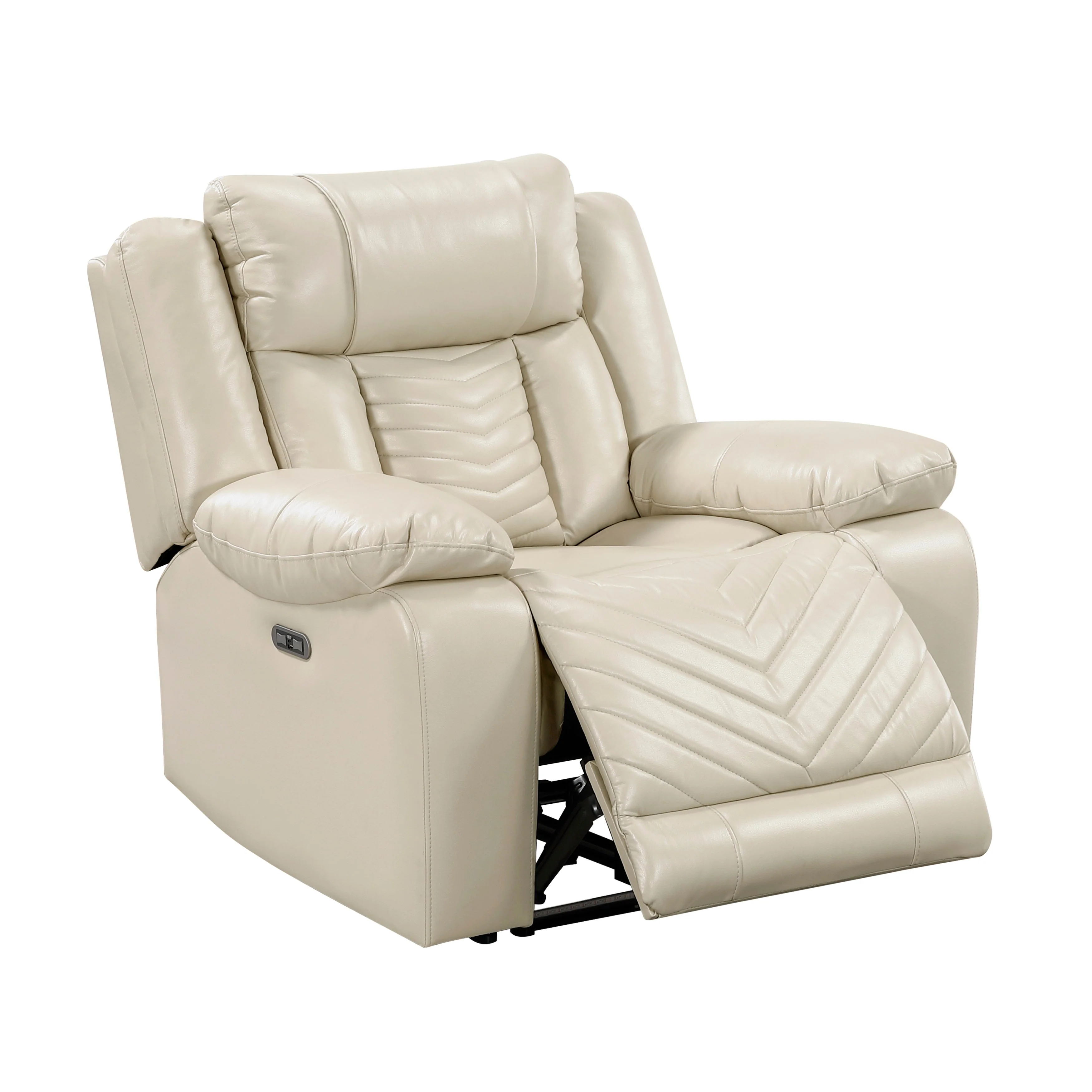 Huron Beige Power Double Reclining Living Room Set - Image 25