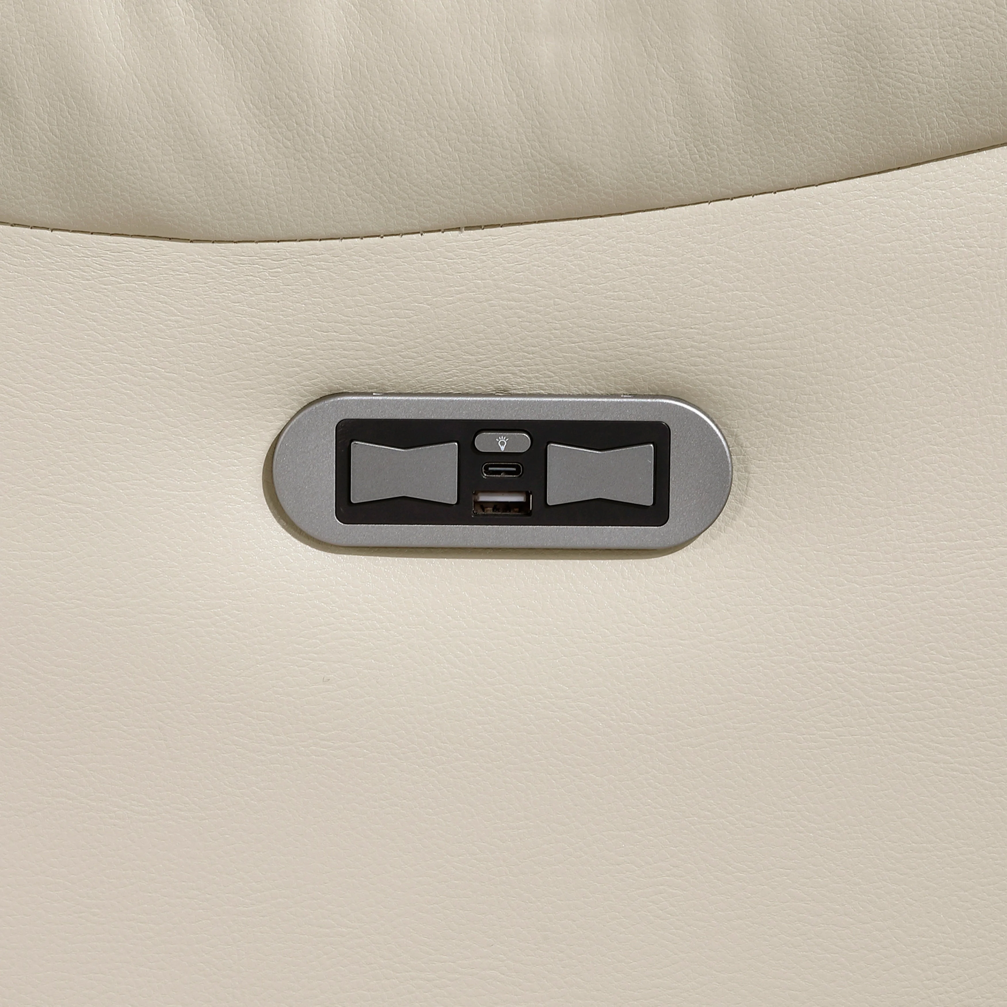 Huron Beige Power Double Reclining Sofa - Image 9