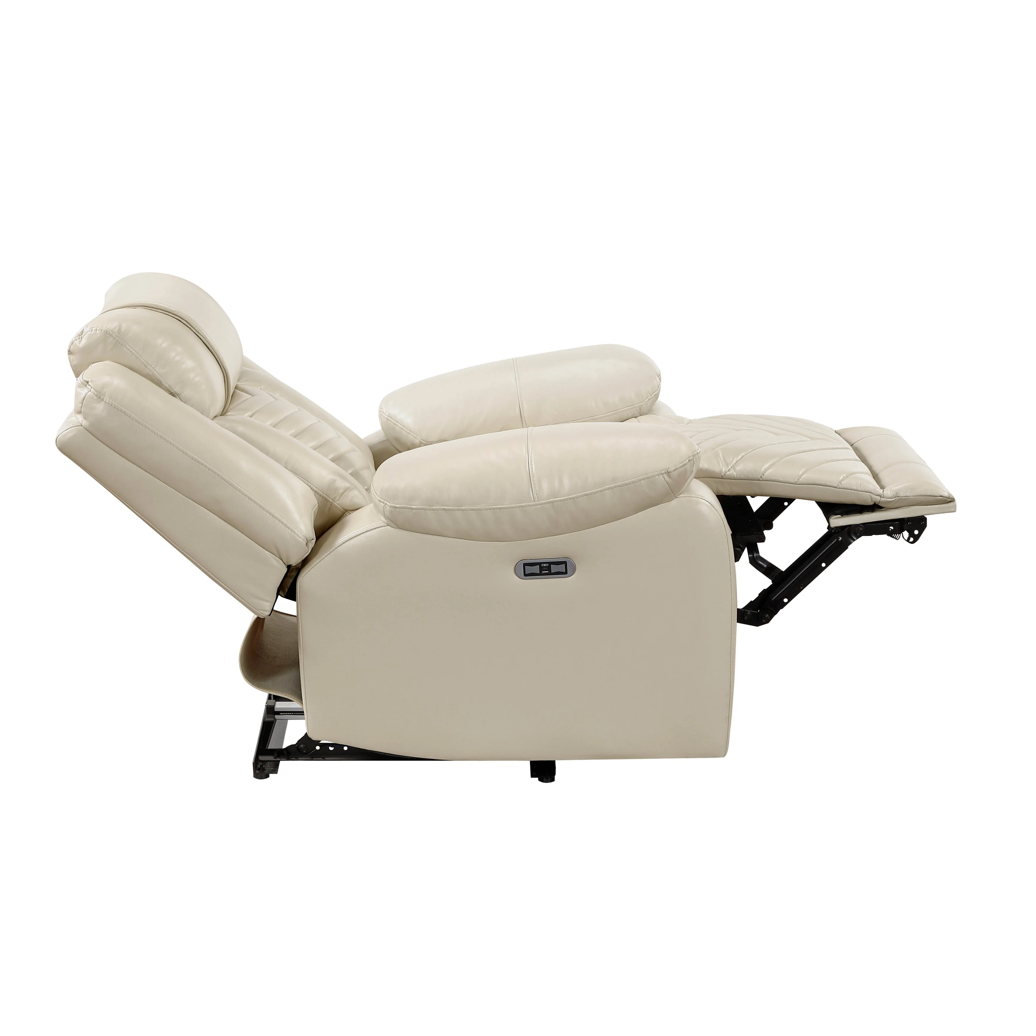 Huron Beige Power Reclining Chair - Image 11