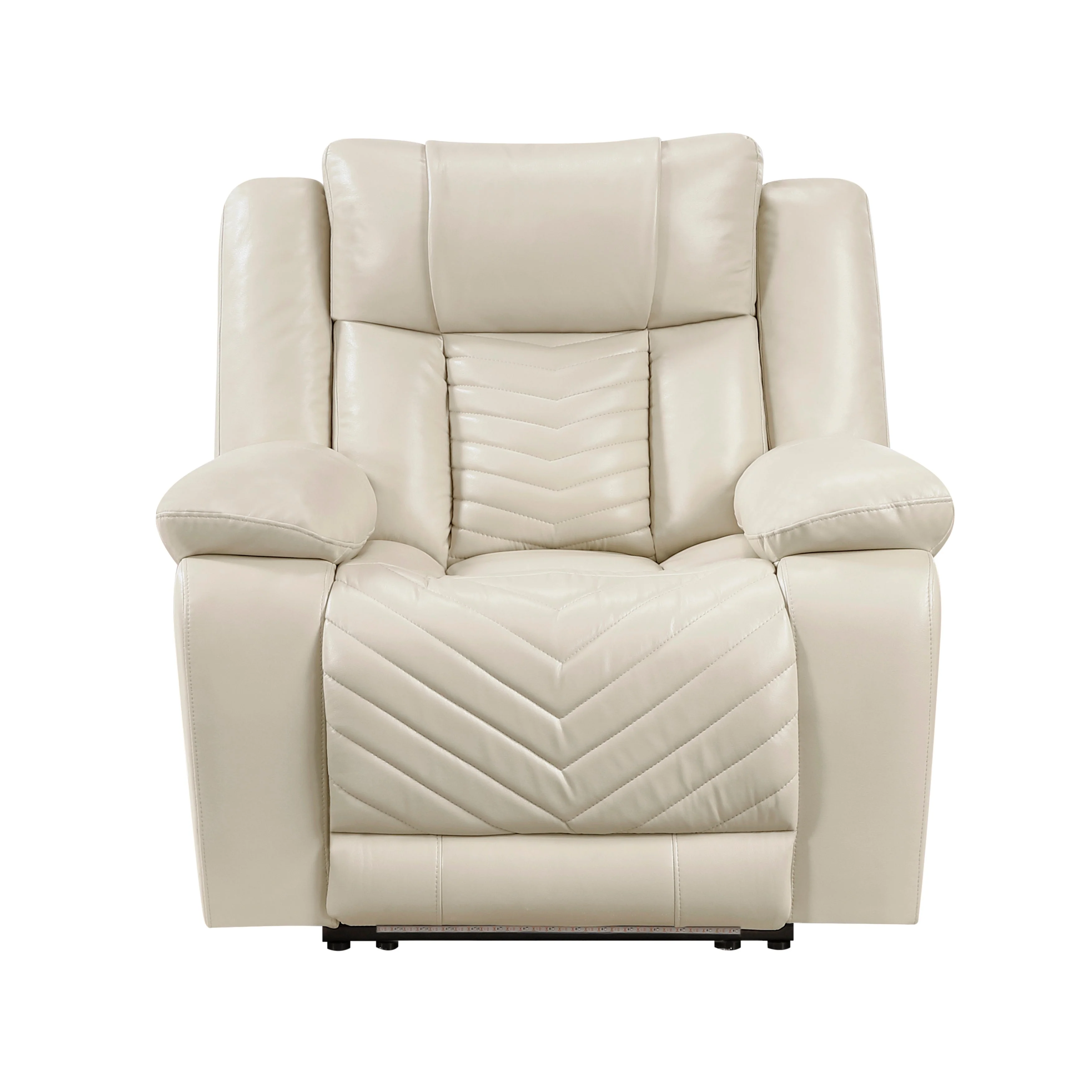 Huron Beige Power Reclining Chair - Image 16