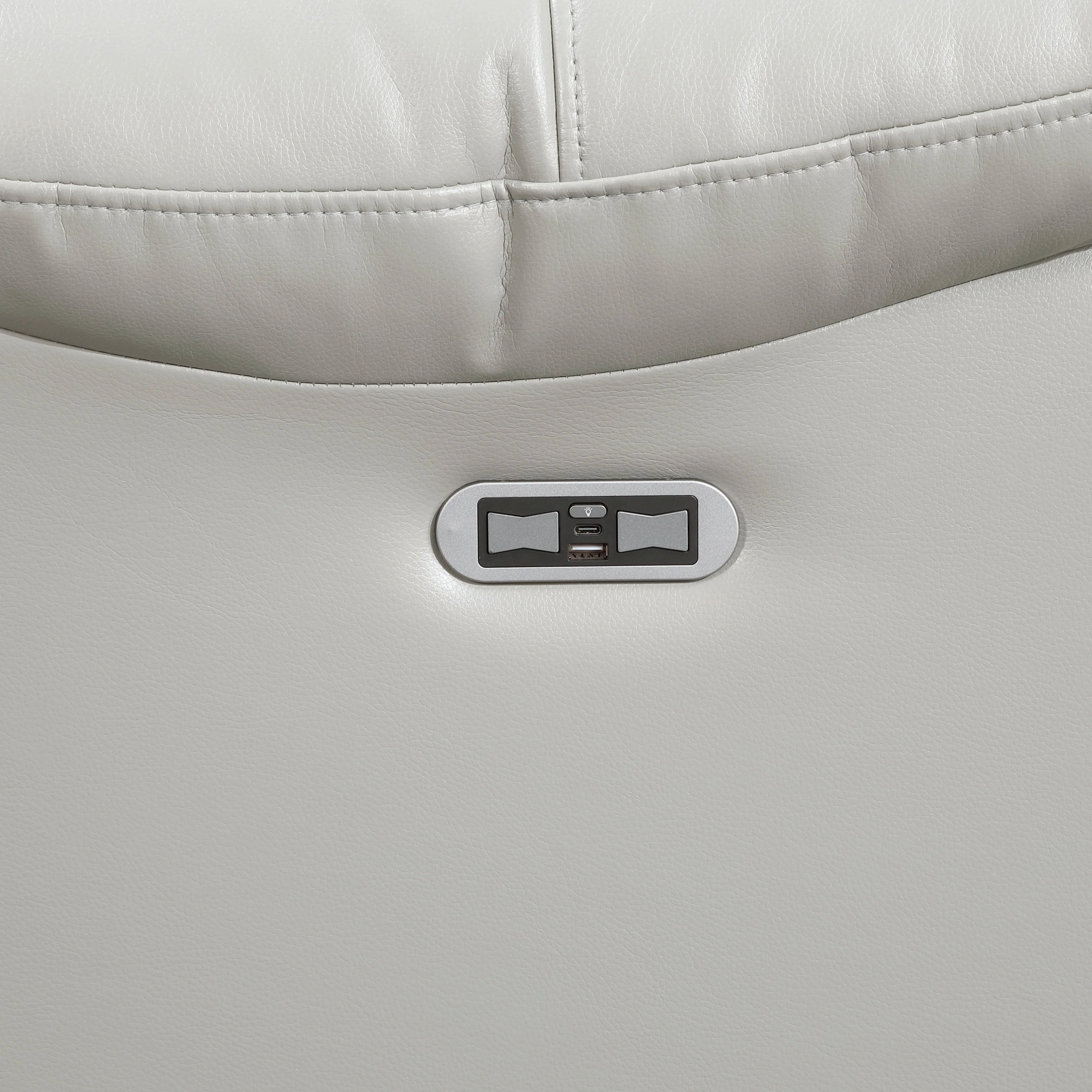 Huron Gray Power Double Reclining Sofa - Image 9