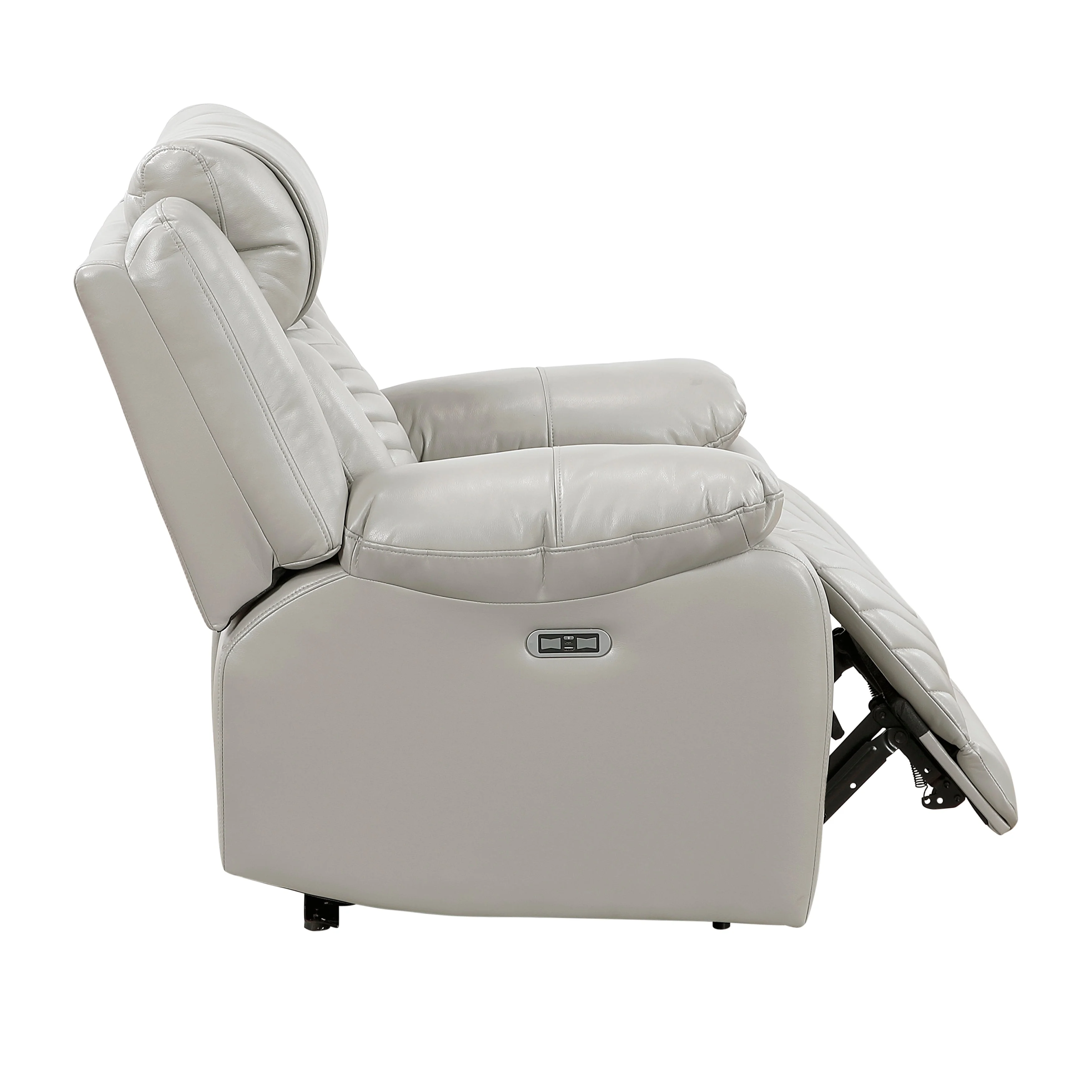 Huron Gray Power Reclining Chair - Image 11