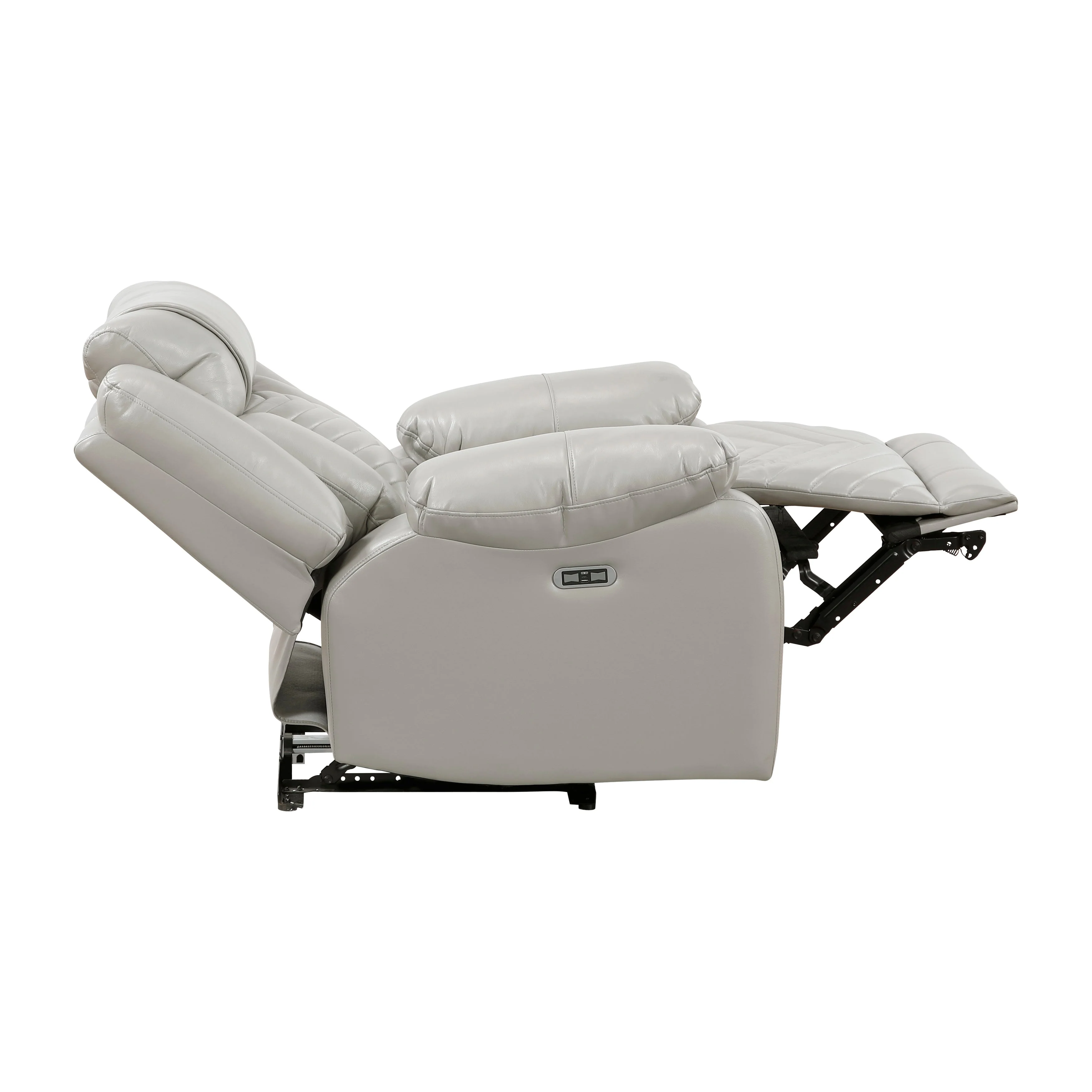 Huron Gray Power Reclining Chair - Image 12
