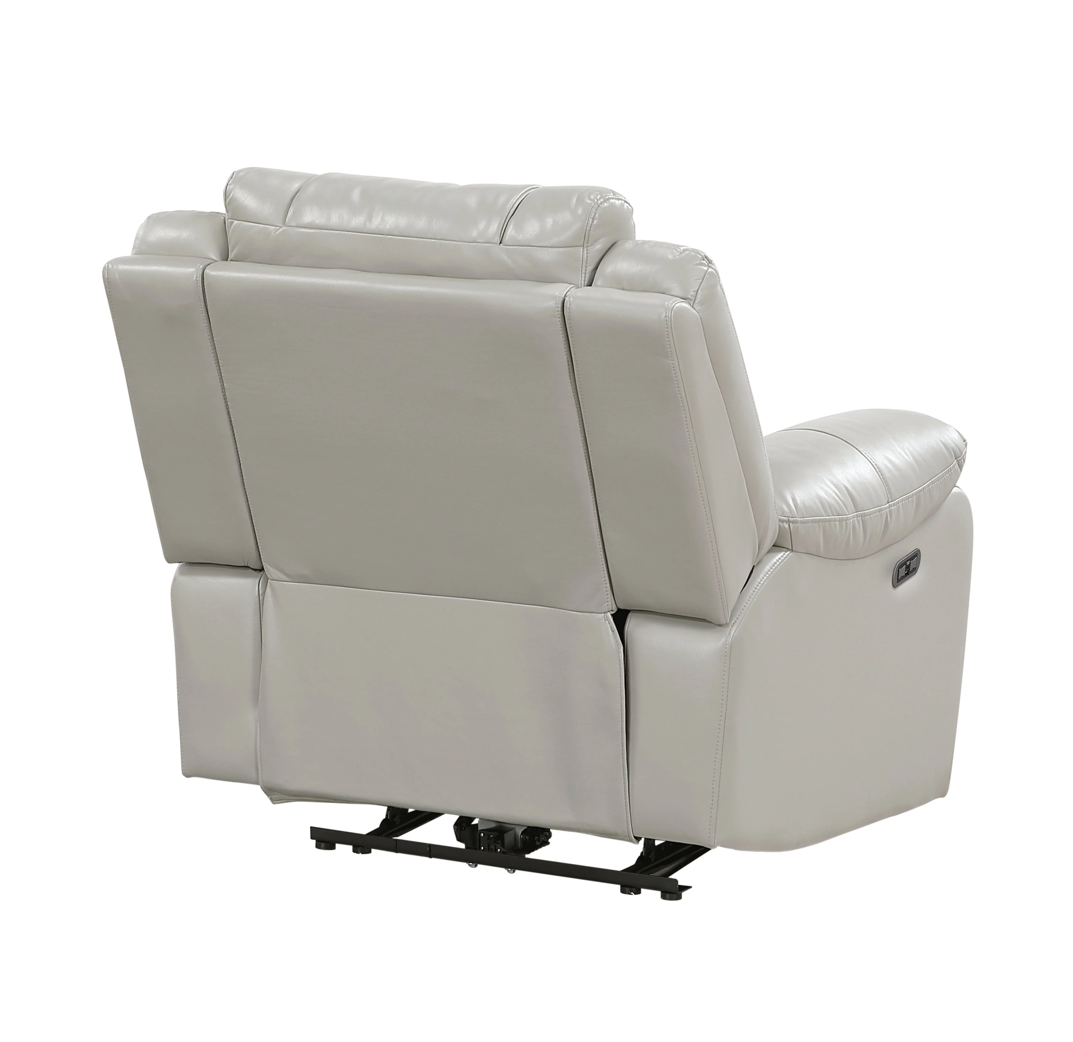Huron Gray Power Reclining Chair - Image 6